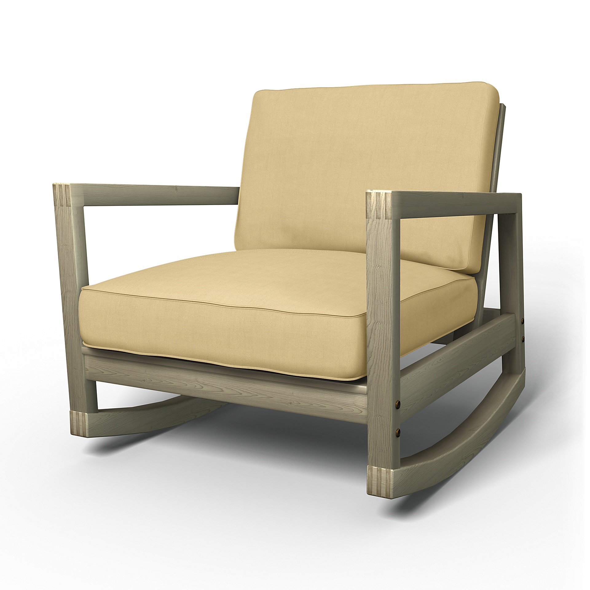 IKEA - Lillberg Rocking Chair Cover, Straw Yellow, Linen - Bemz