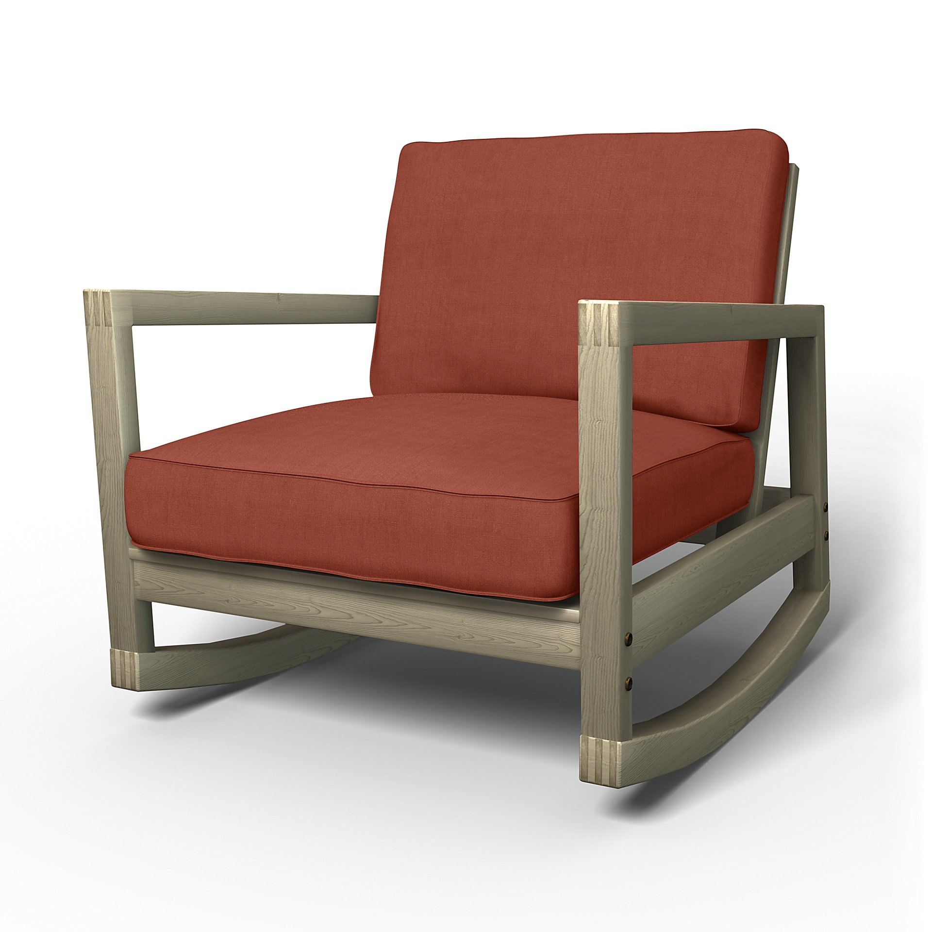 IKEA - Lillberg Rocking Chair Cover, Terracotta, Linen - Bemz