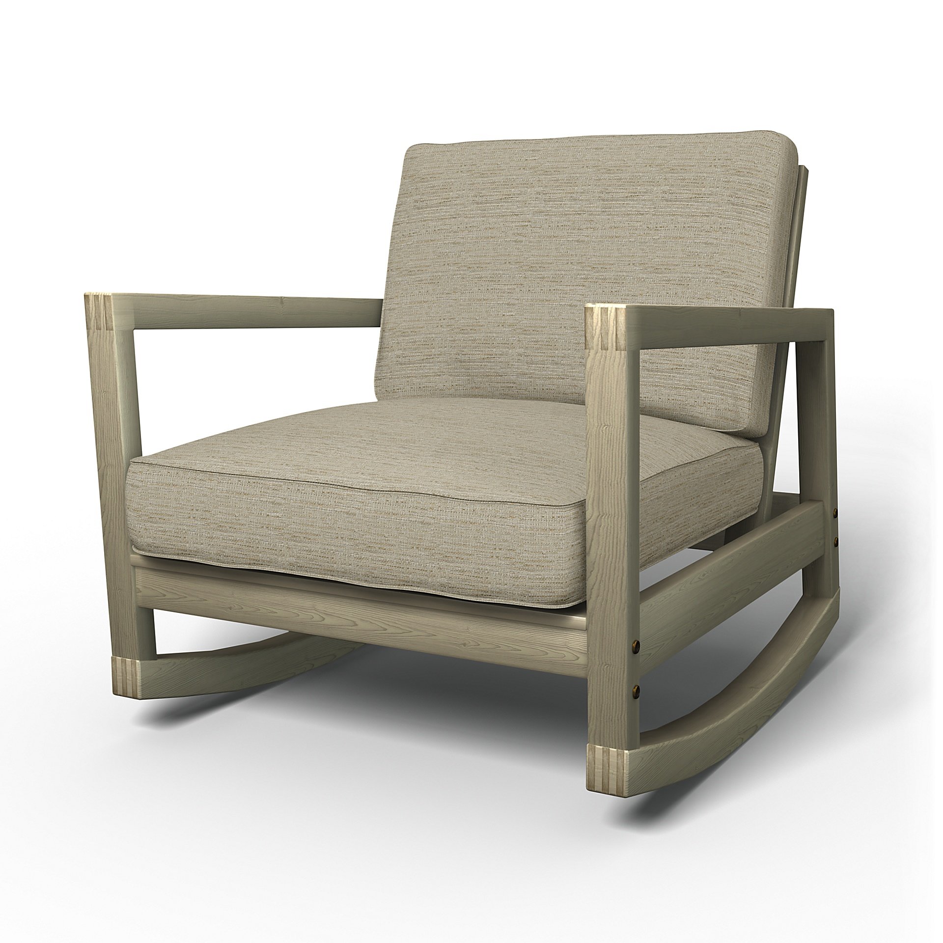 IKEA - Lillberg Rocking Chair Cover, Light Sand, Boucle & Texture - Bemz