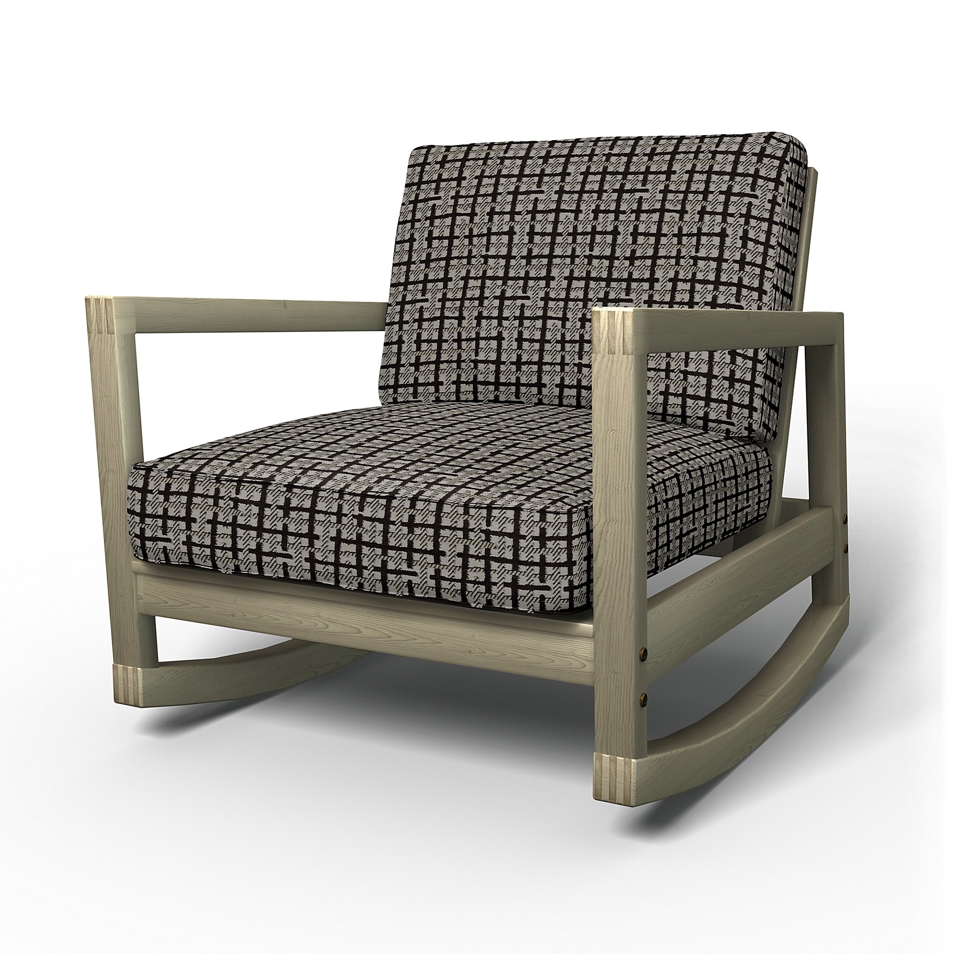IKEA - Lillberg Rocking Chair Cover, Chocolate, Velvet - Bemz