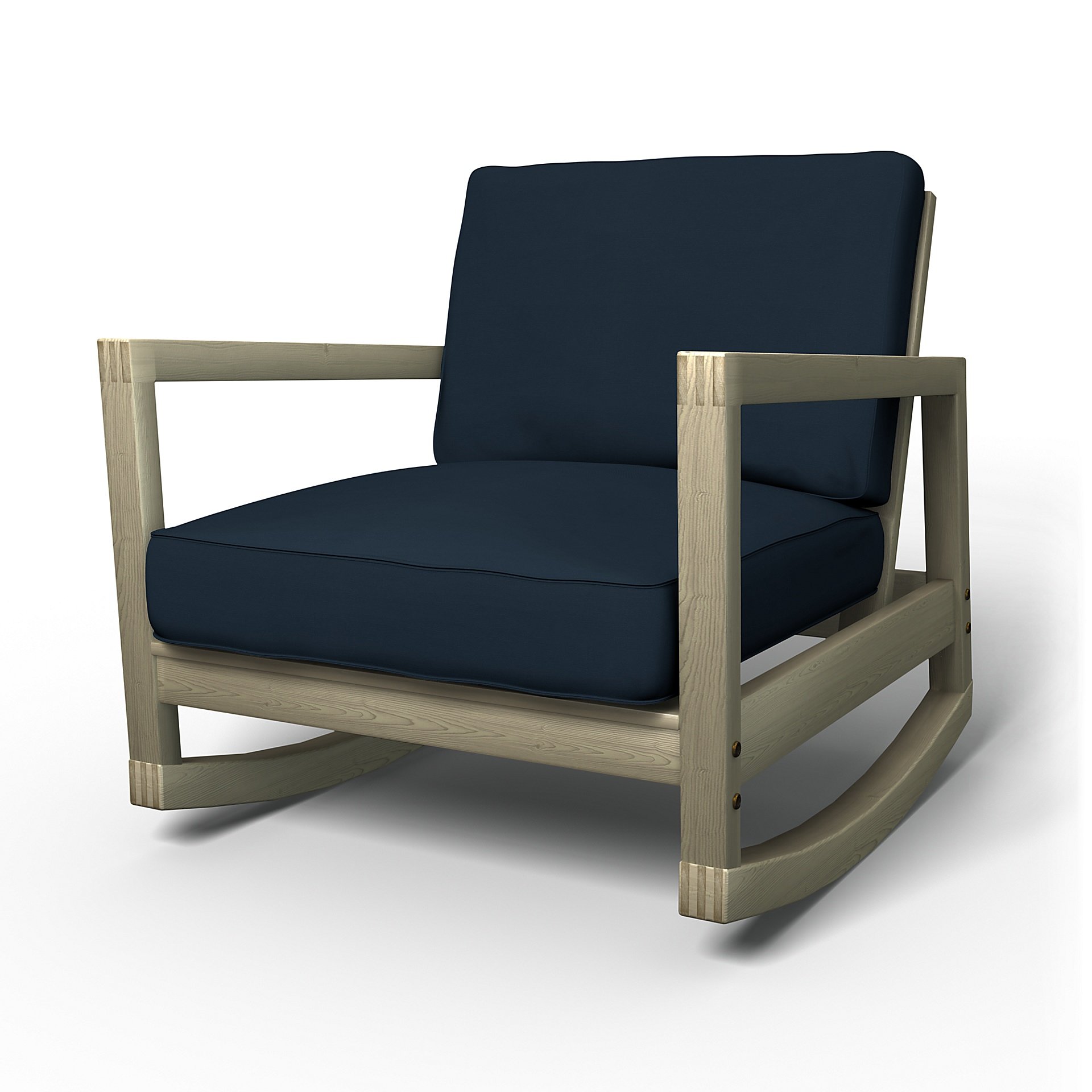 IKEA - Lillberg Rocking Chair Cover, Navy Blue, Cotton - Bemz