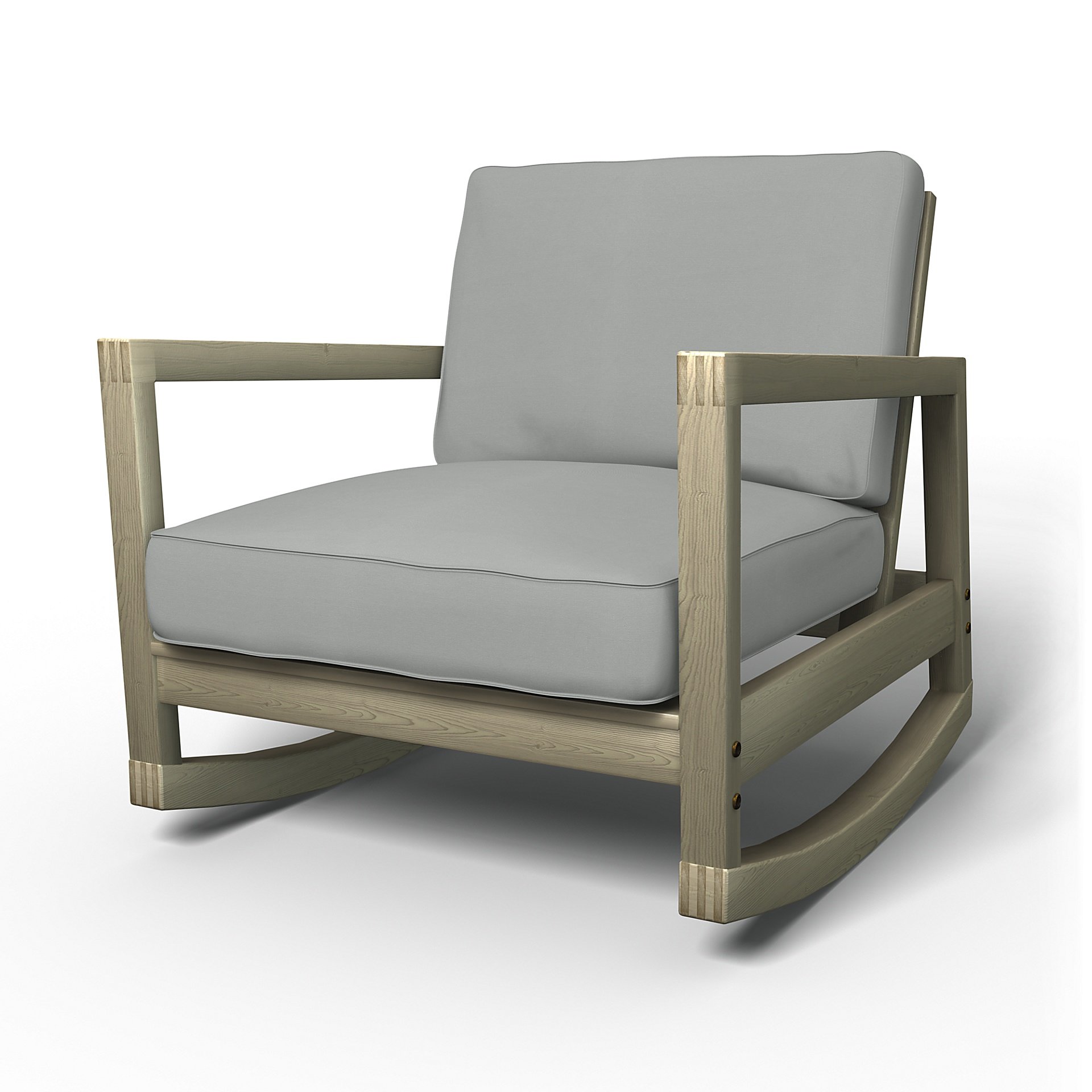 IKEA - Lillberg Rocking Chair Cover, Silver Grey, Cotton - Bemz