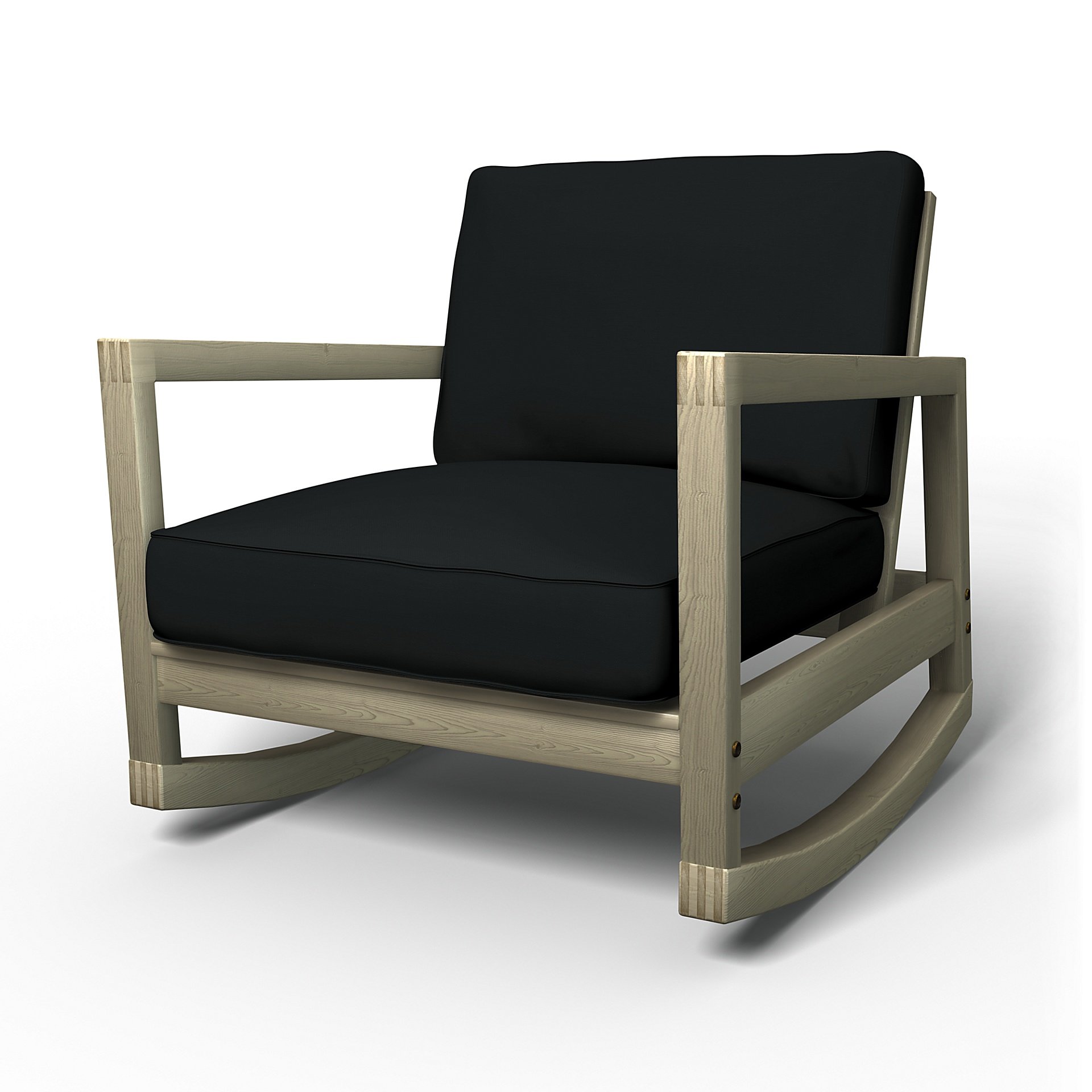 IKEA - Lillberg Rocking Chair Cover, Jet Black, Cotton - Bemz