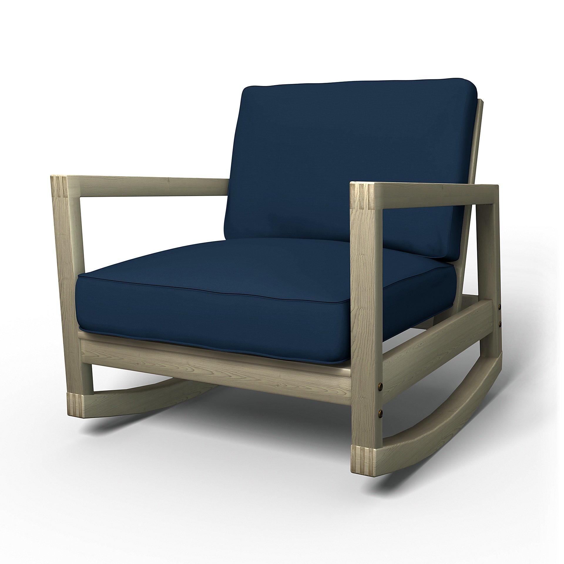 IKEA - Lillberg Rocking Chair Cover, Deep Navy Blue, Cotton - Bemz