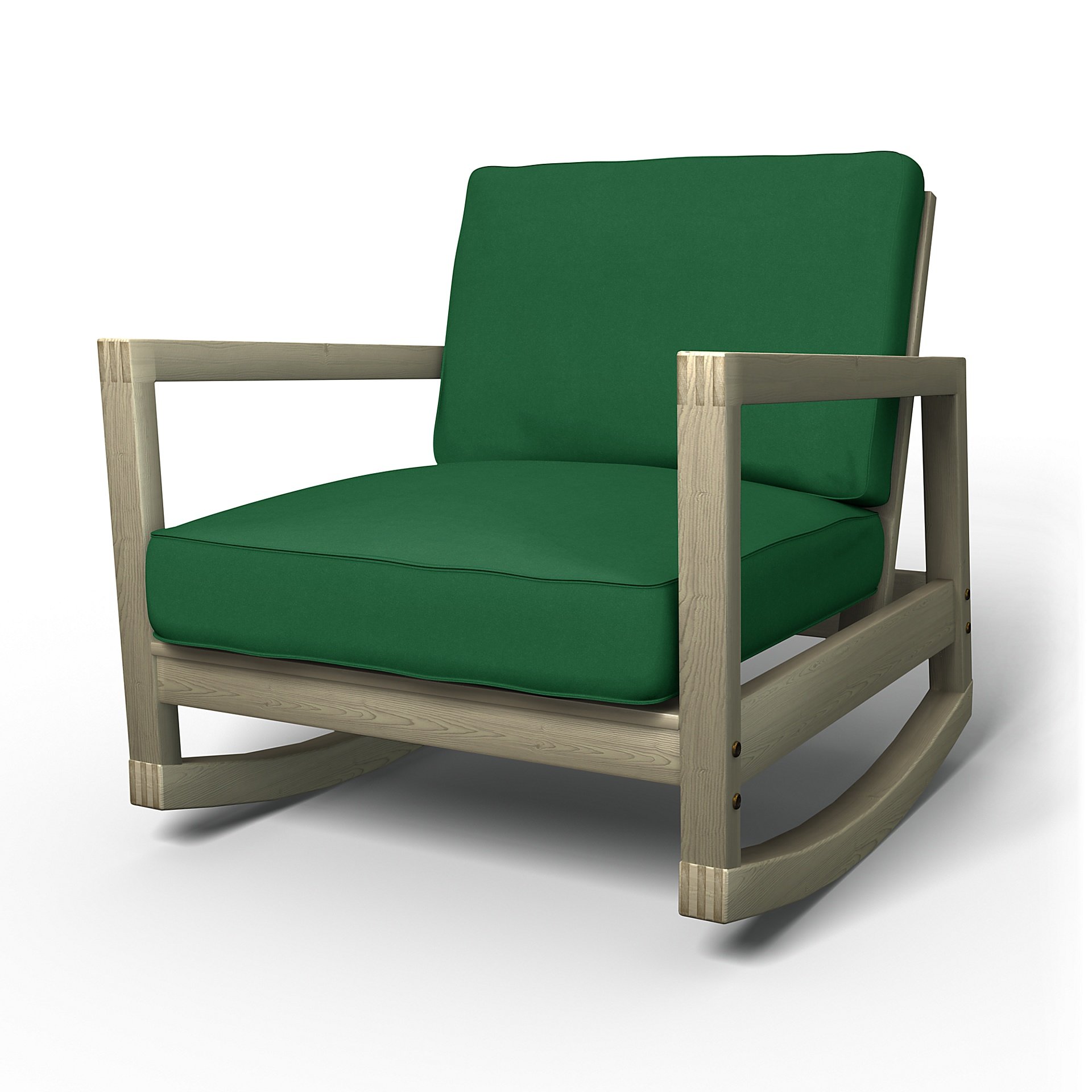 IKEA - Lillberg Rocking Chair Cover, Abundant Green, Velvet - Bemz