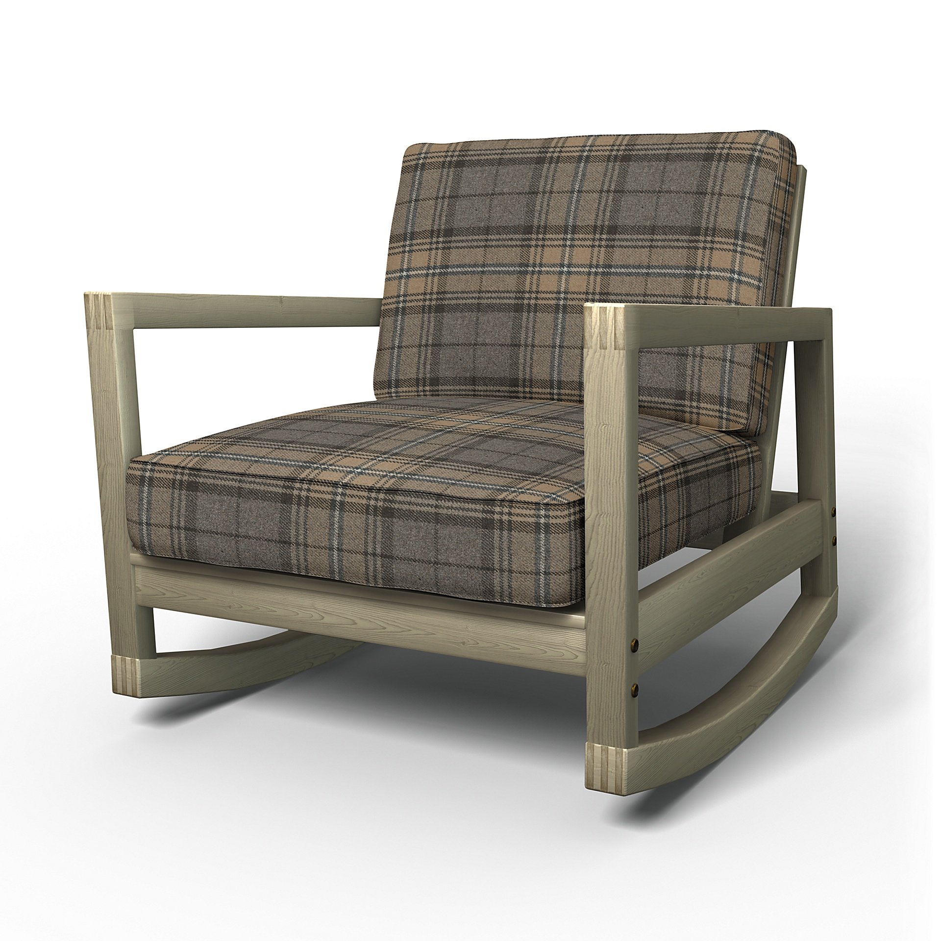 IKEA - Lillberg Rocking Chair Cover, Bark Brown, Wool - Bemz