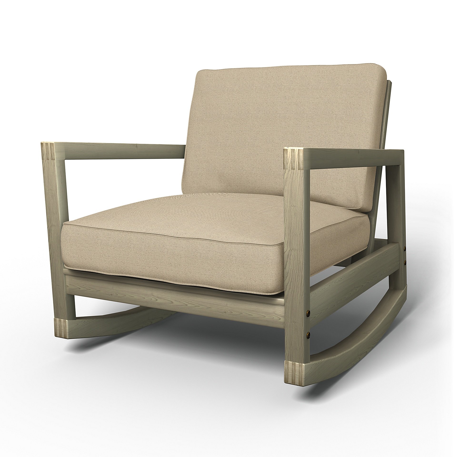 IKEA - Lillberg Rocking Chair Cover, Unbleached, Linen - Bemz