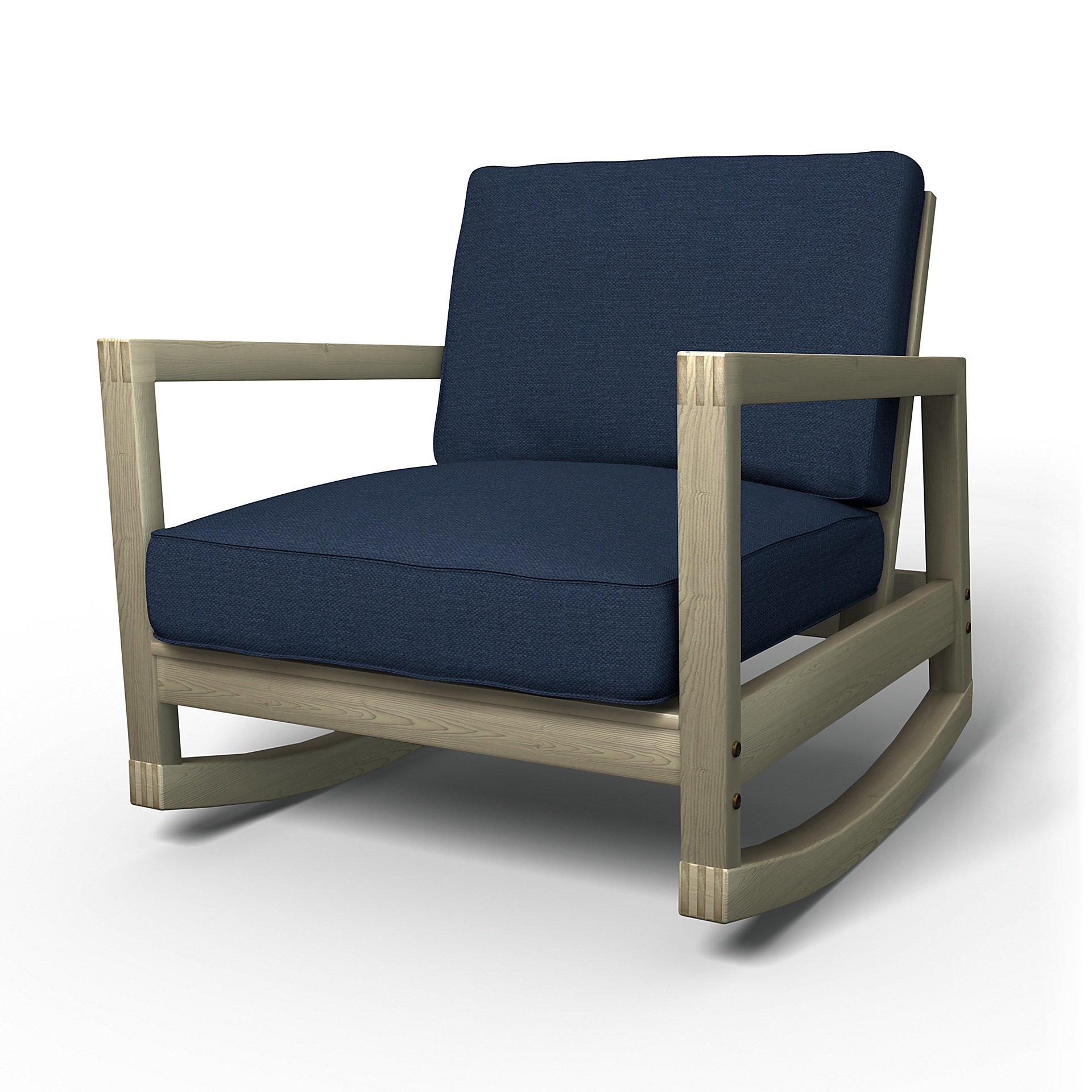 IKEA - Lillberg Rocking Chair Cover, Navy Blue, Linen - Bemz