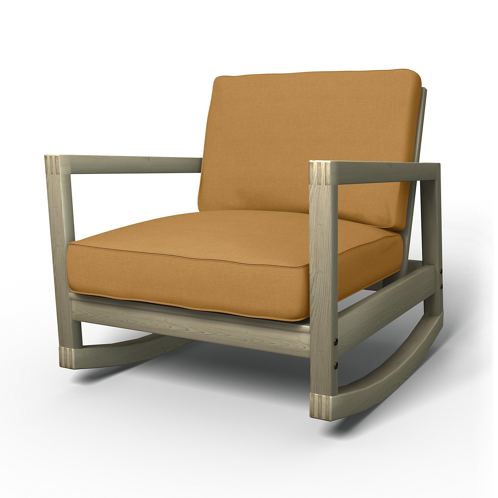 IKEA - Lillberg Rocking Chair Cover, Mustard, Linen - Bemz
