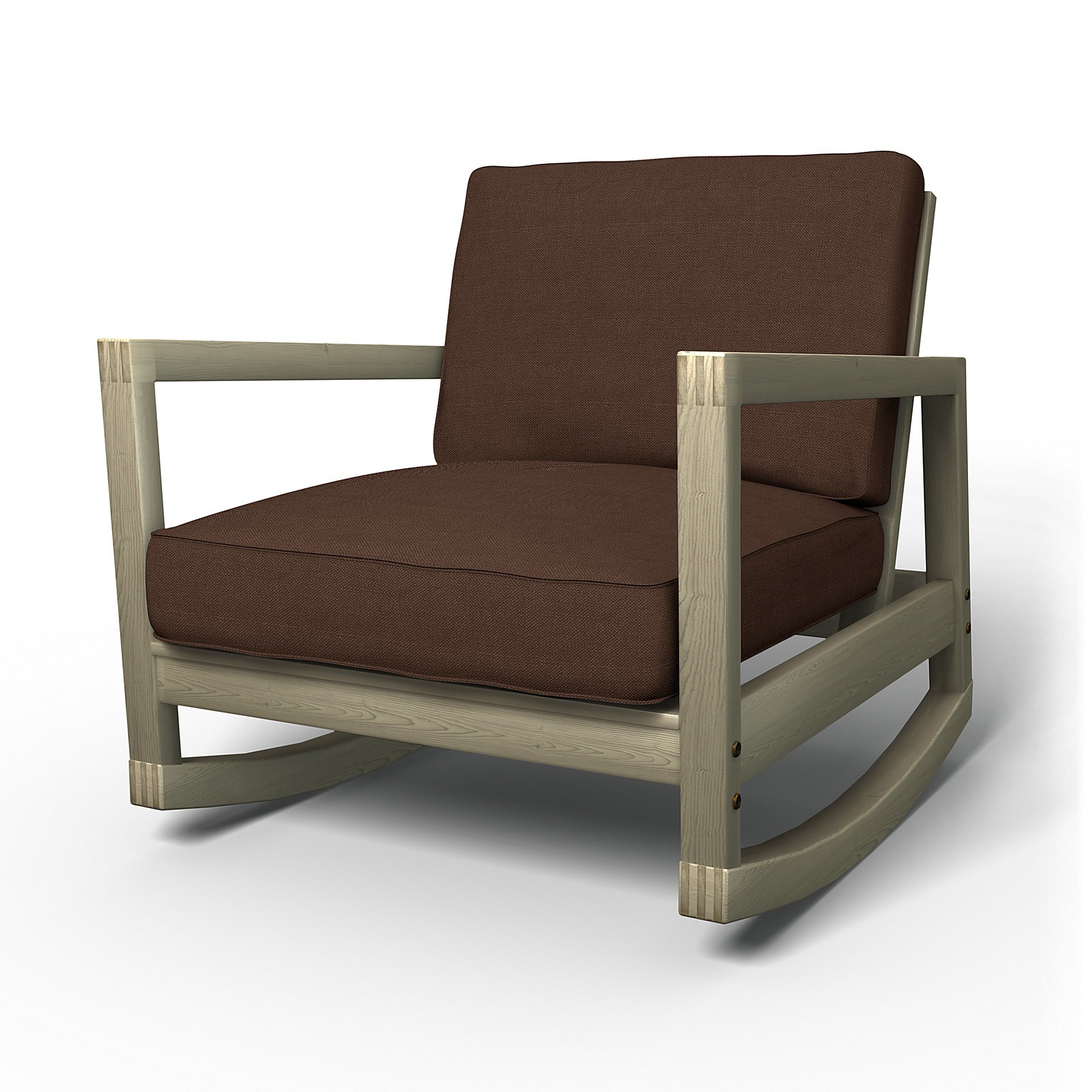 IKEA - Lillberg Rocking Chair Cover, Chocolate, Linen - Bemz