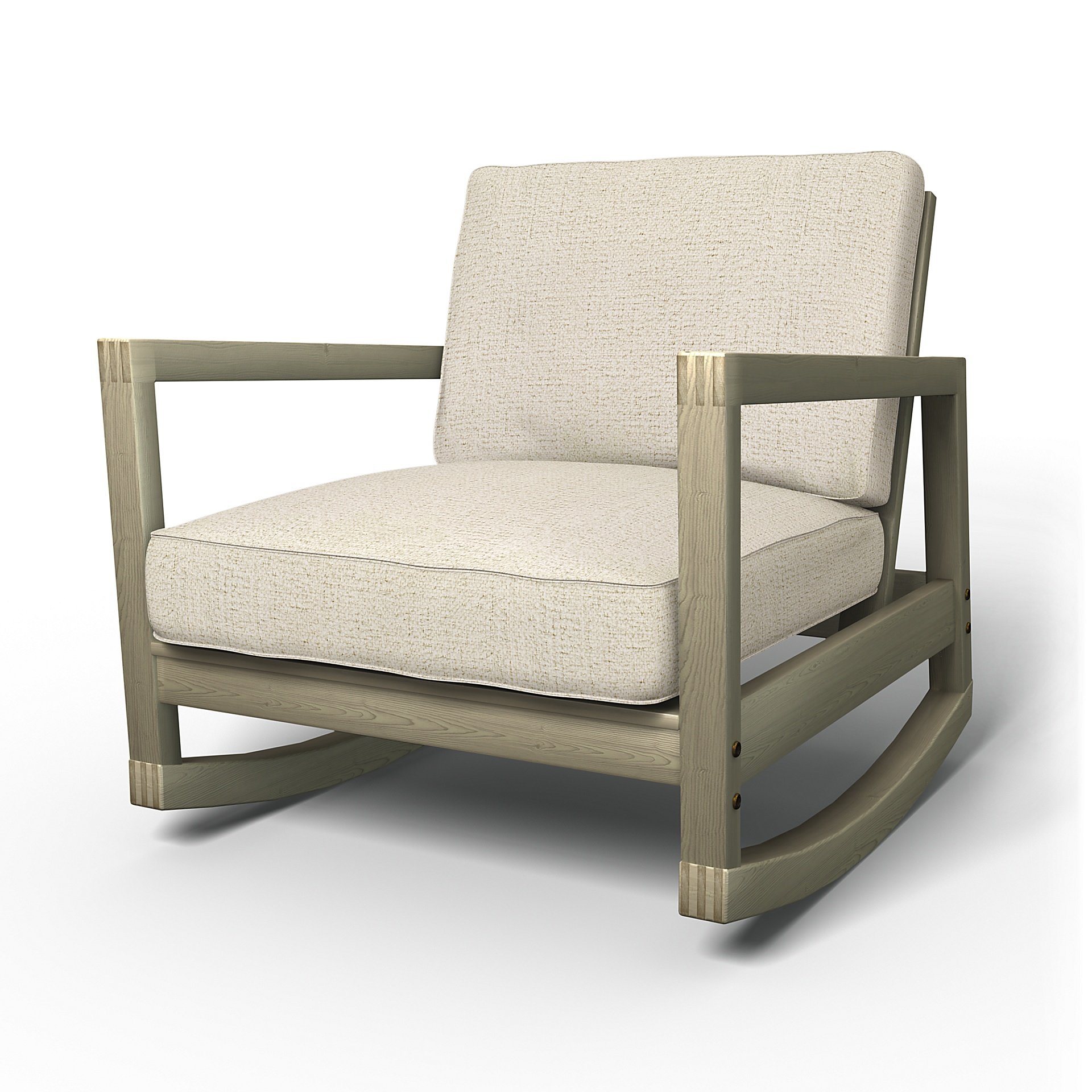 IKEA - Lillberg Rocking Chair Cover, Ecru, Boucle & Texture - Bemz