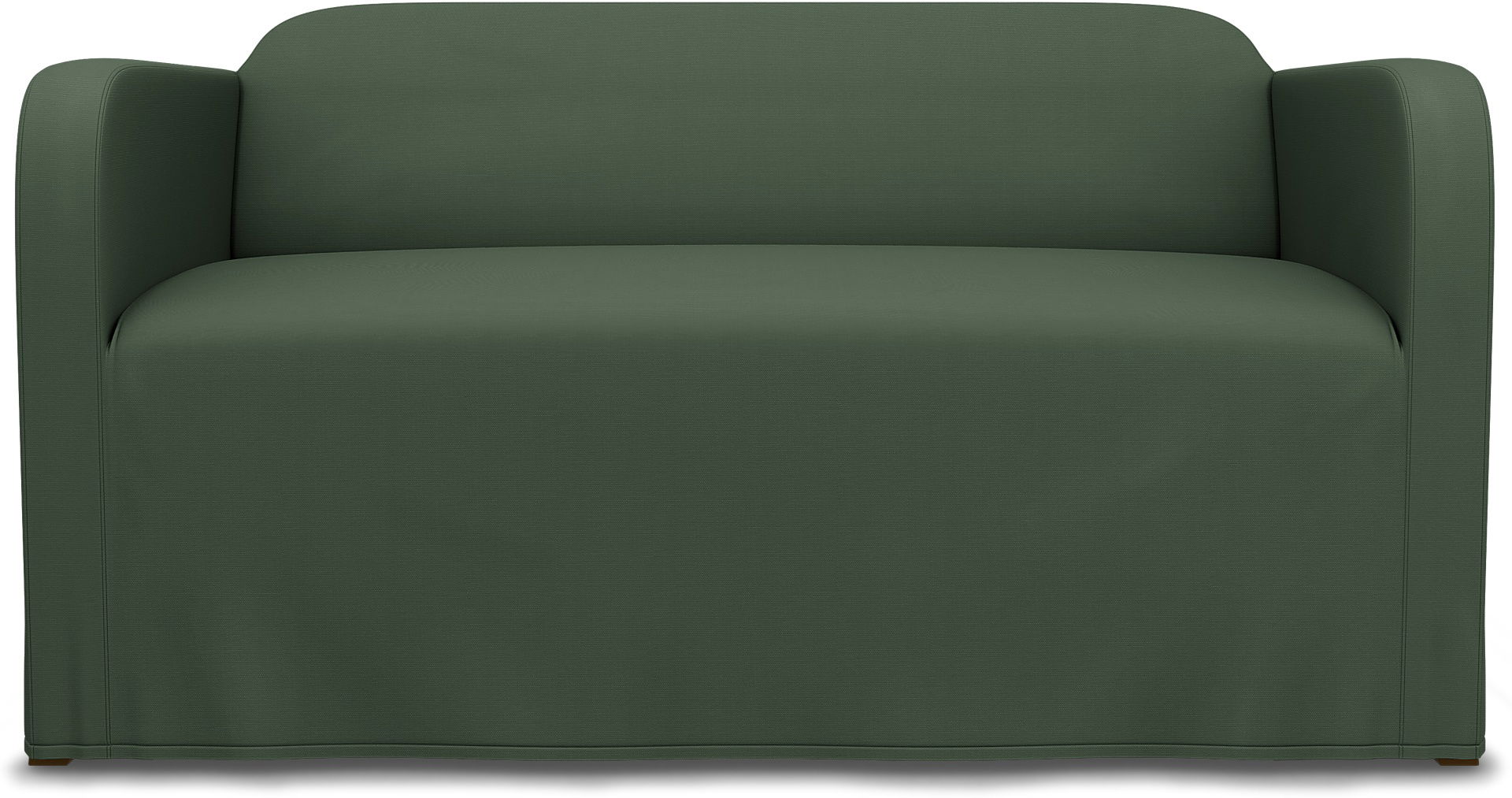 IKEA - Överdrag till Linanäs 2-sitssoffa, Thyme, Bomull - Bemz