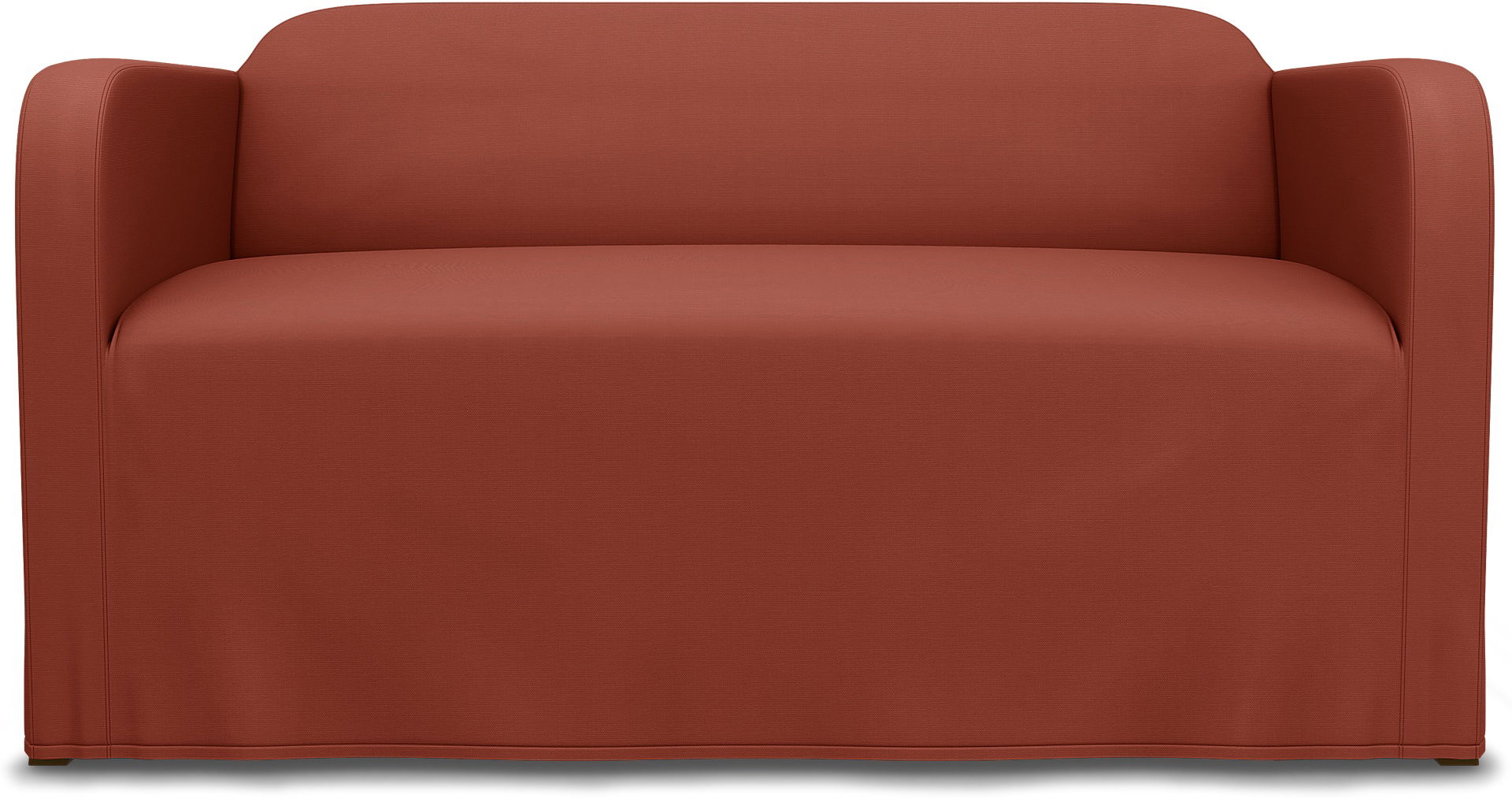 IKEA - Överdrag till Linanäs 2-sitssoffa, Burnt Orange, Bomull - Bemz