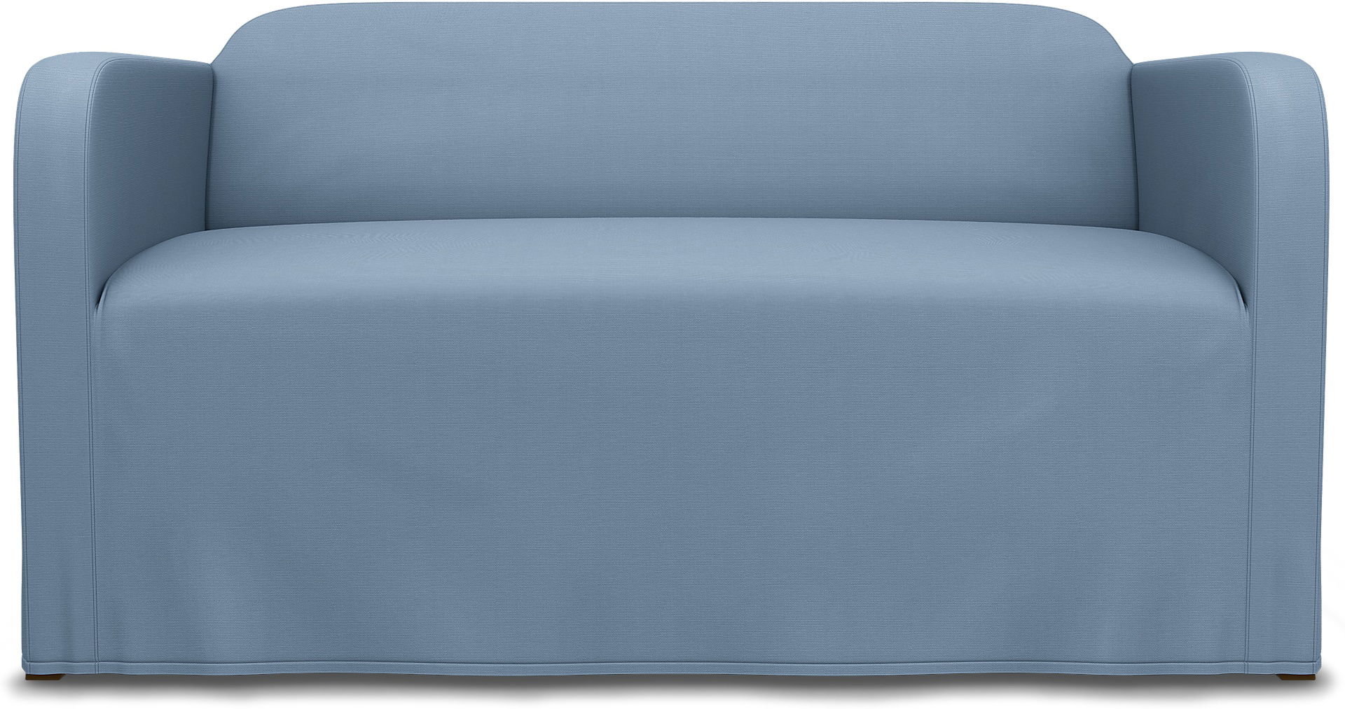 IKEA - Linanäs 2 Seater cover, Dusty Blue, Cotton - Bemz