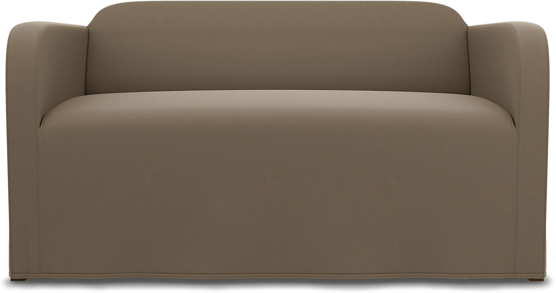 IKEA - Linanäs 2 Seater cover, Taupe, Velvet - Bemz