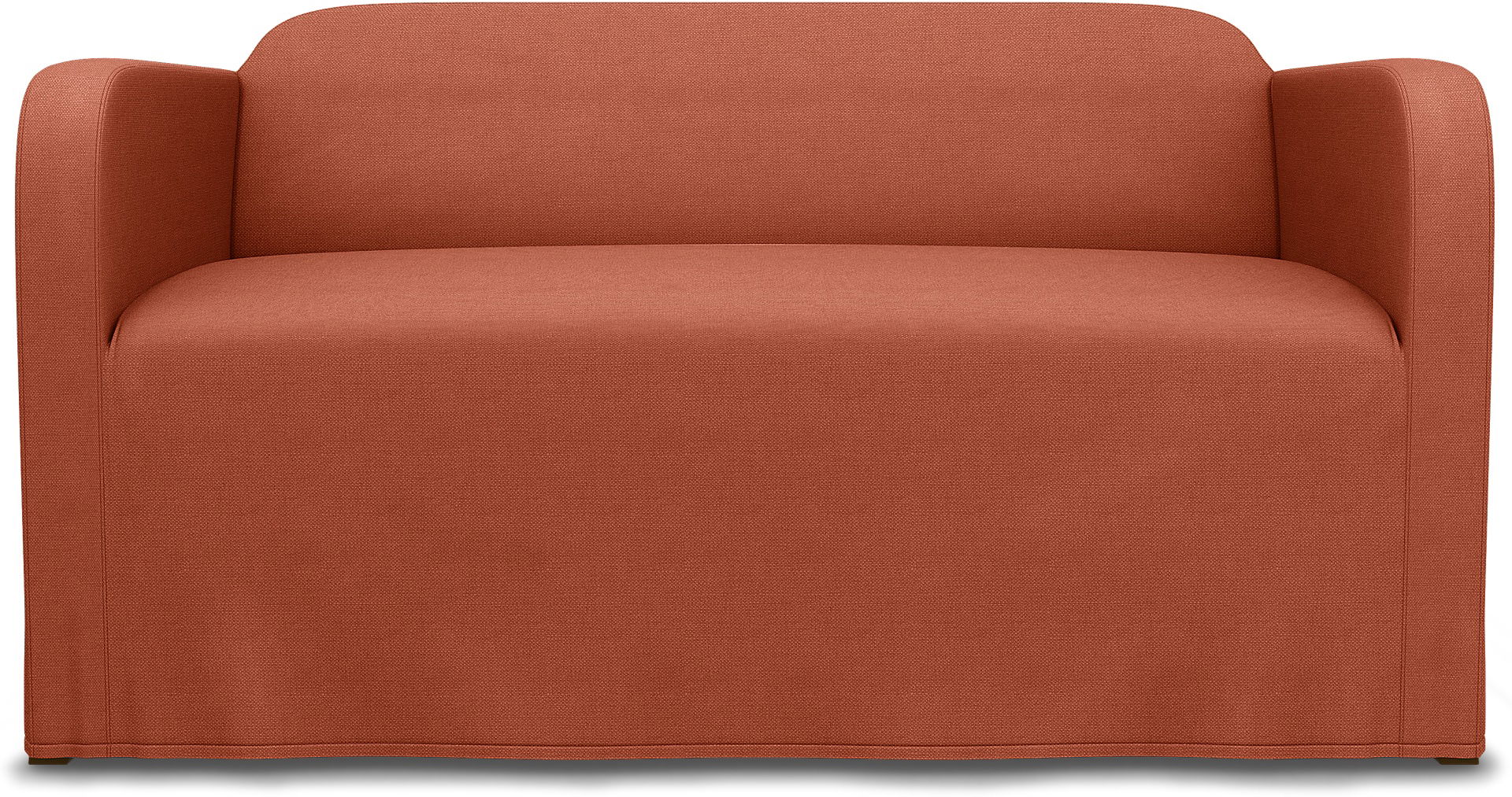 IKEA - Linanäs 2 Seater cover, Burnt Orange, Linen - Bemz
