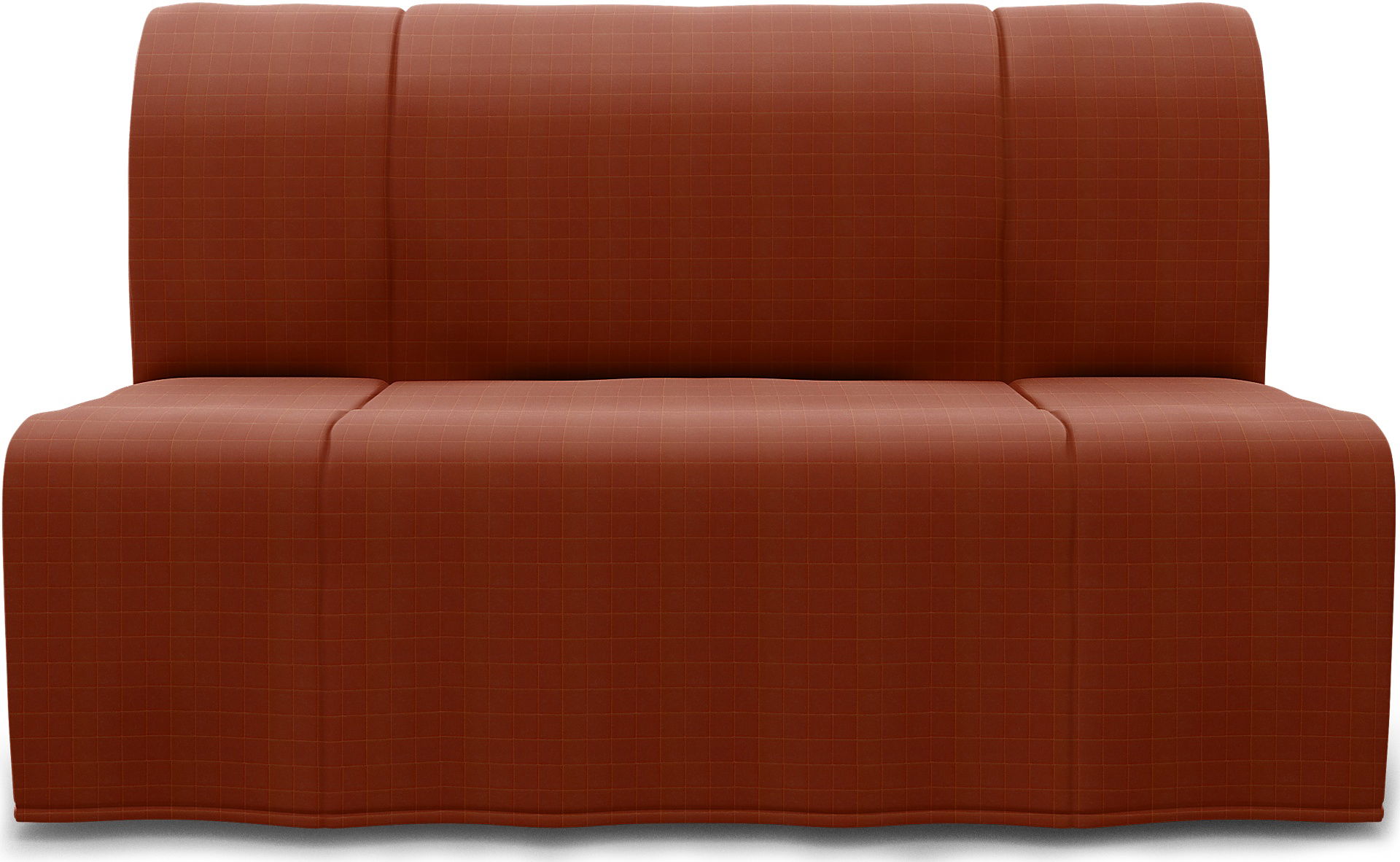IKEA - Lycksele 2 Seater Bedsofa, Burnt Sienna, Velvet - Bemz