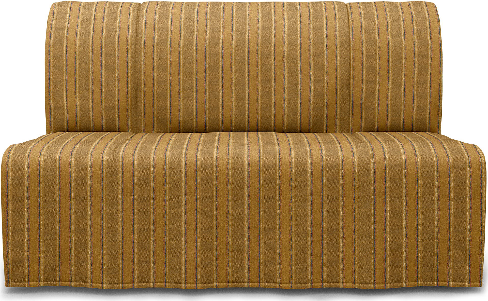 IKEA - Lycksele 2-sits bäddsoffa, Mustard Stripe, Bomull - Bemz