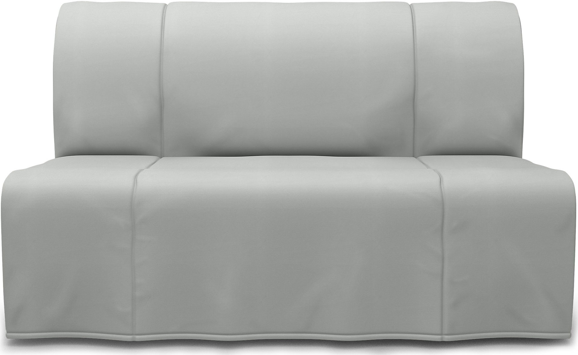 IKEA - Lycksele 2 Seater Bedsofa, Silver Grey, Cotton - Bemz
