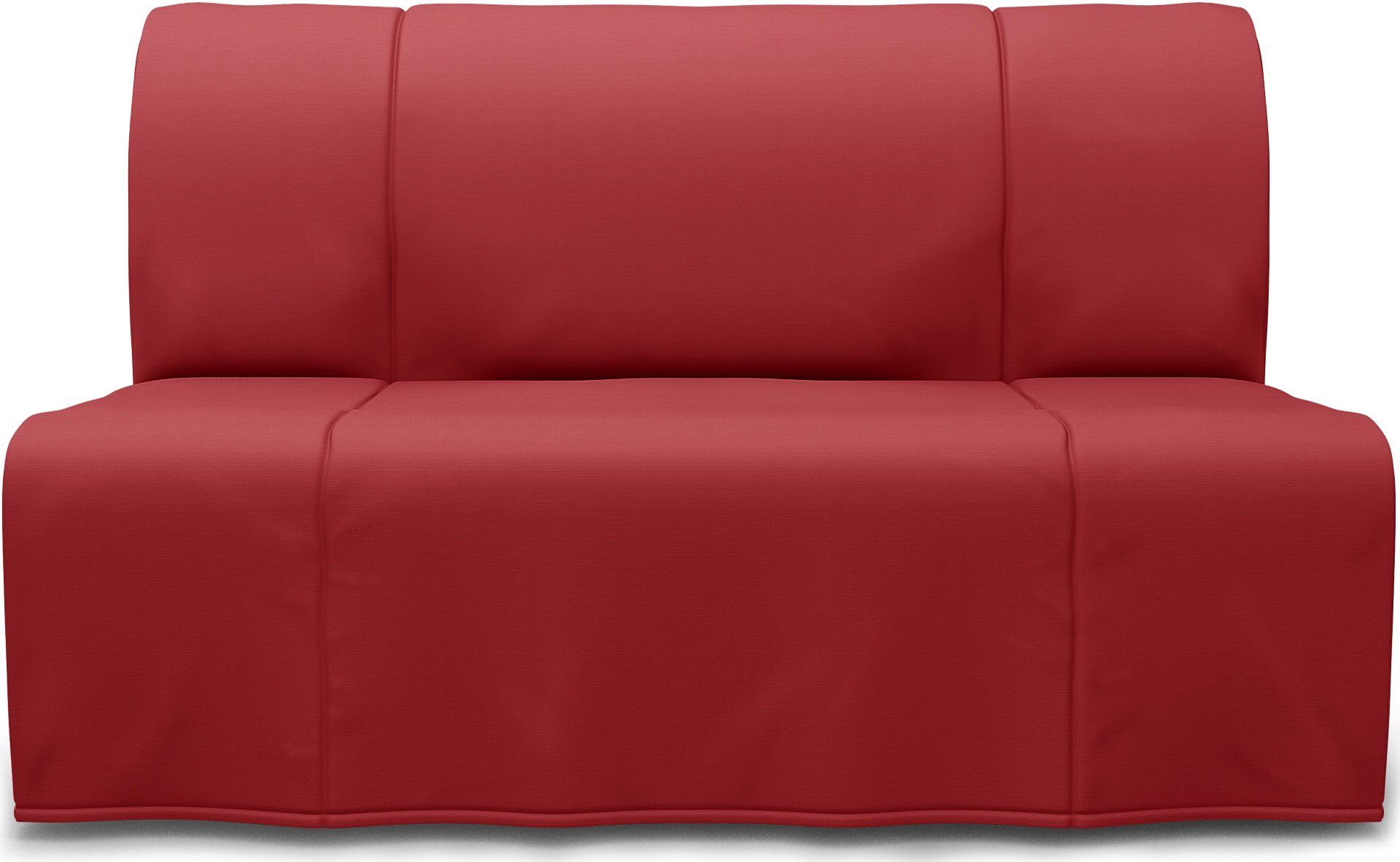 IKEA - Lycksele 2 Seater Bedsofa, Scarlet Red, Cotton - Bemz