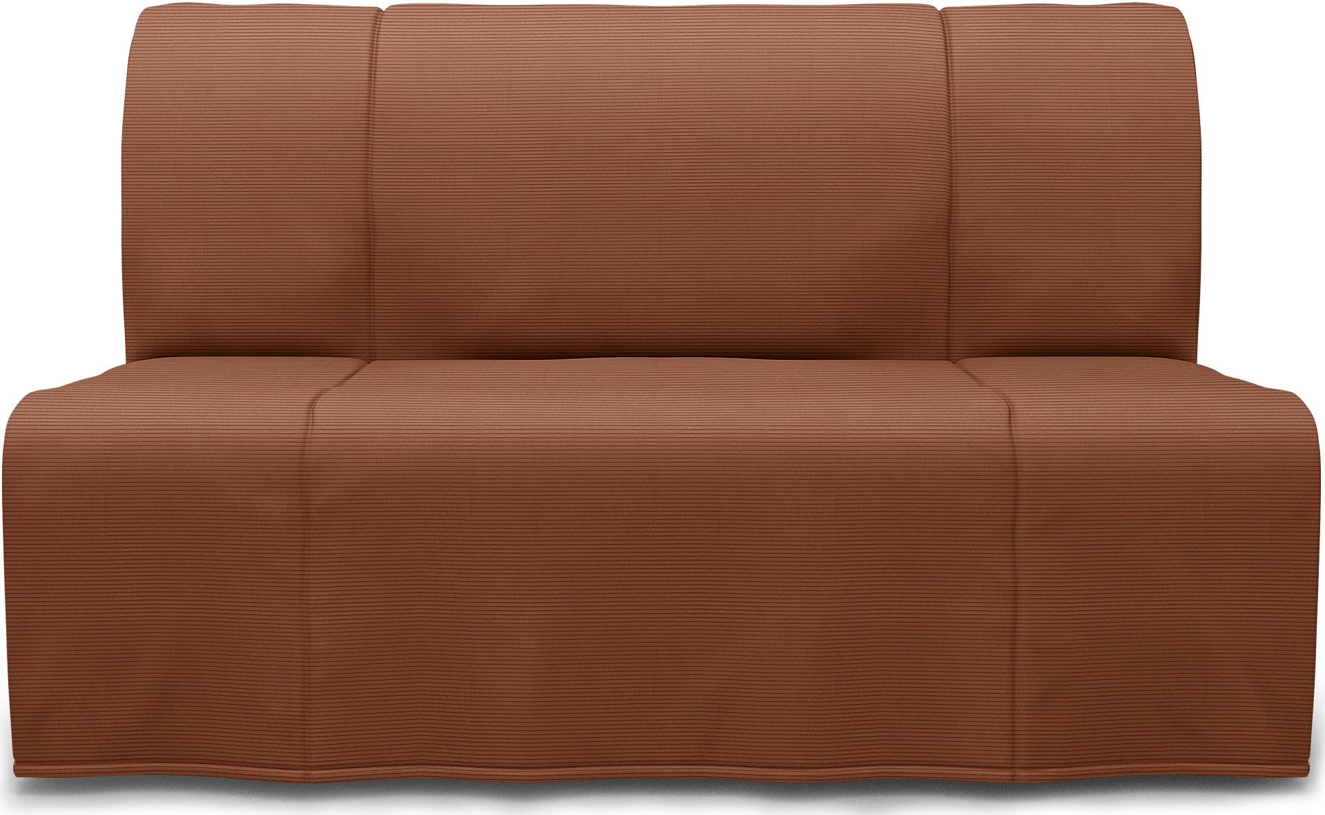 IKEA - Lycksele 2 Seater Bedsofa, Rustic Rouge, Corduroy - Bemz
