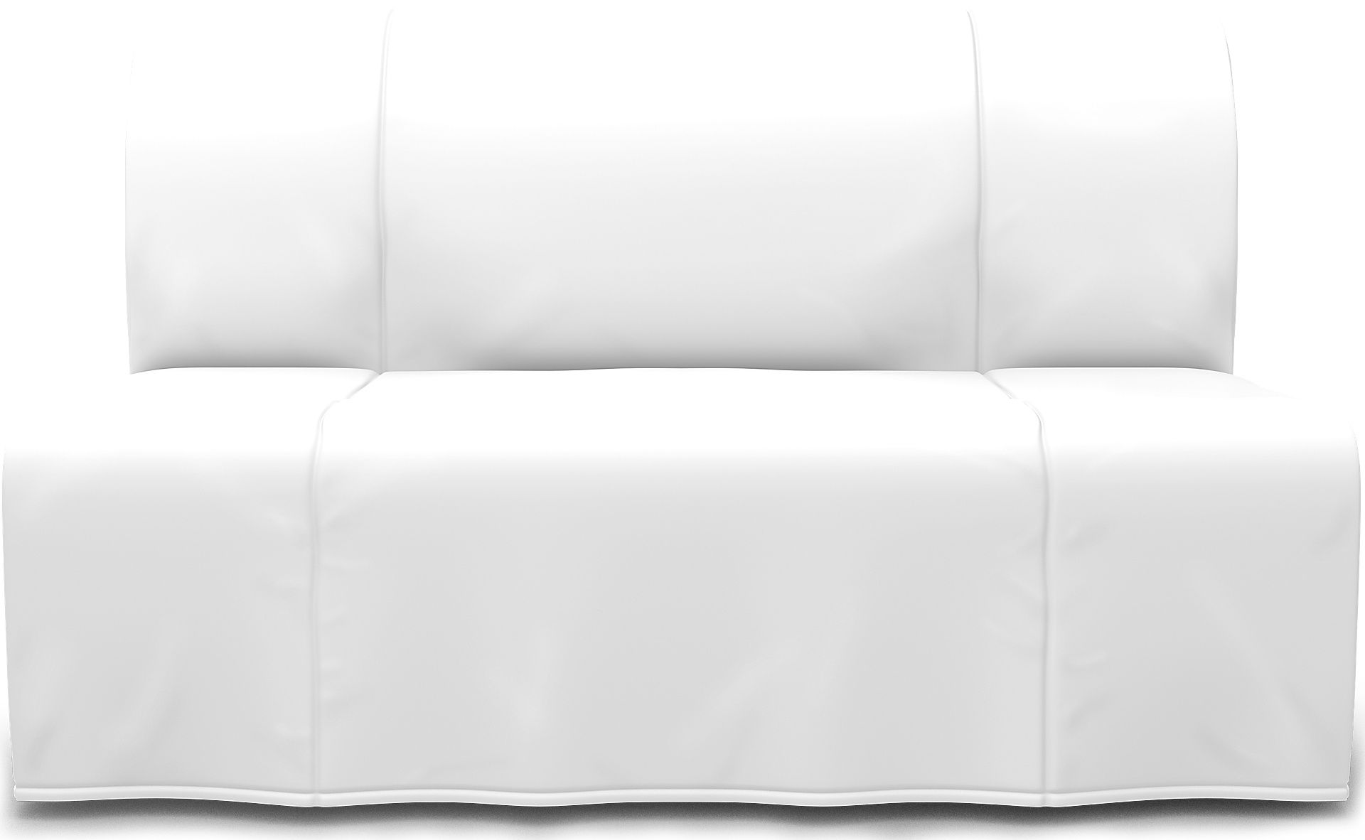 IKEA - Lycksele 2-sits bäddsoffa, Absolute White, Linne - Bemz