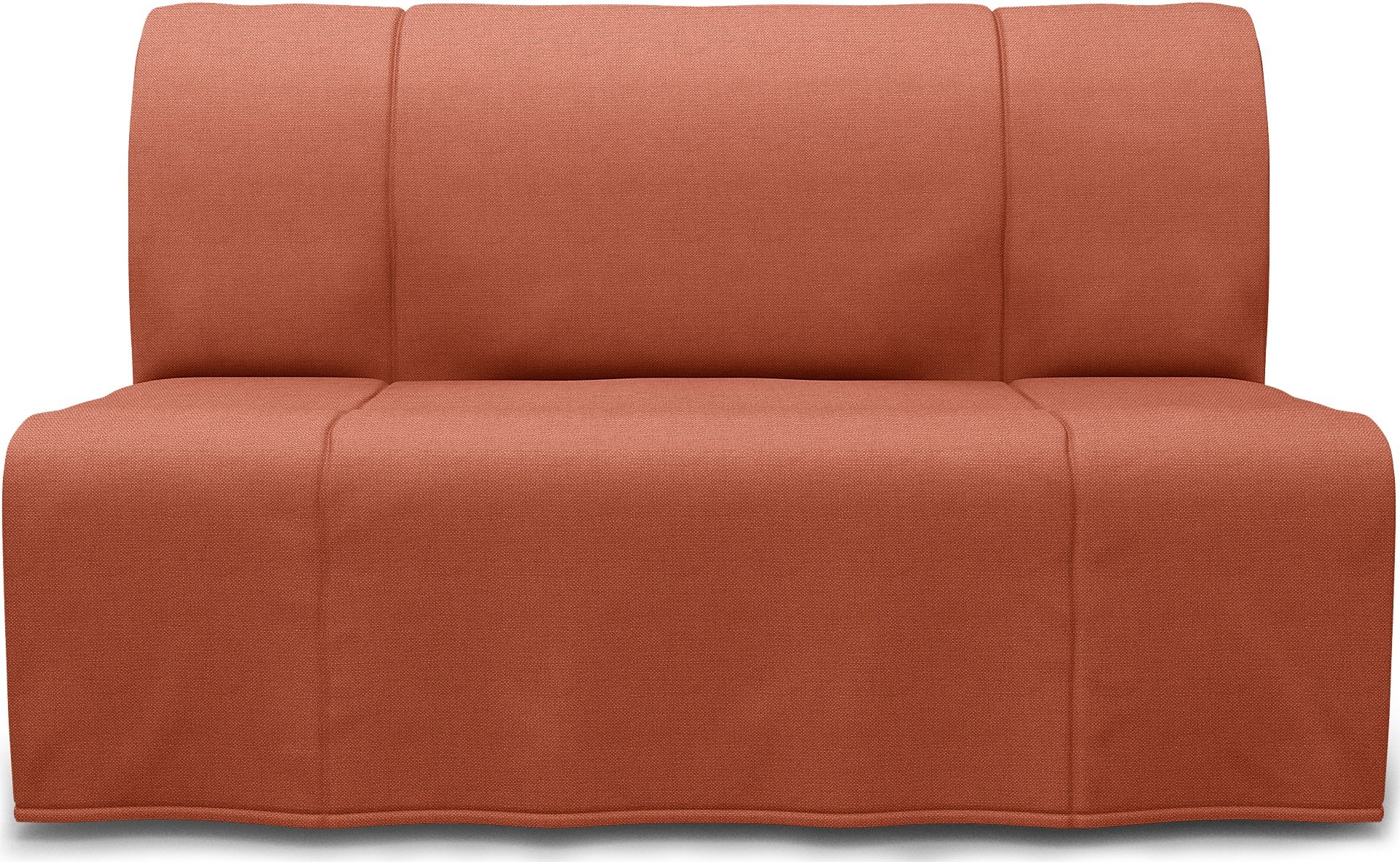 IKEA - Lycksele 2 Seater Bedsofa, Burnt Orange, Linen - Bemz
