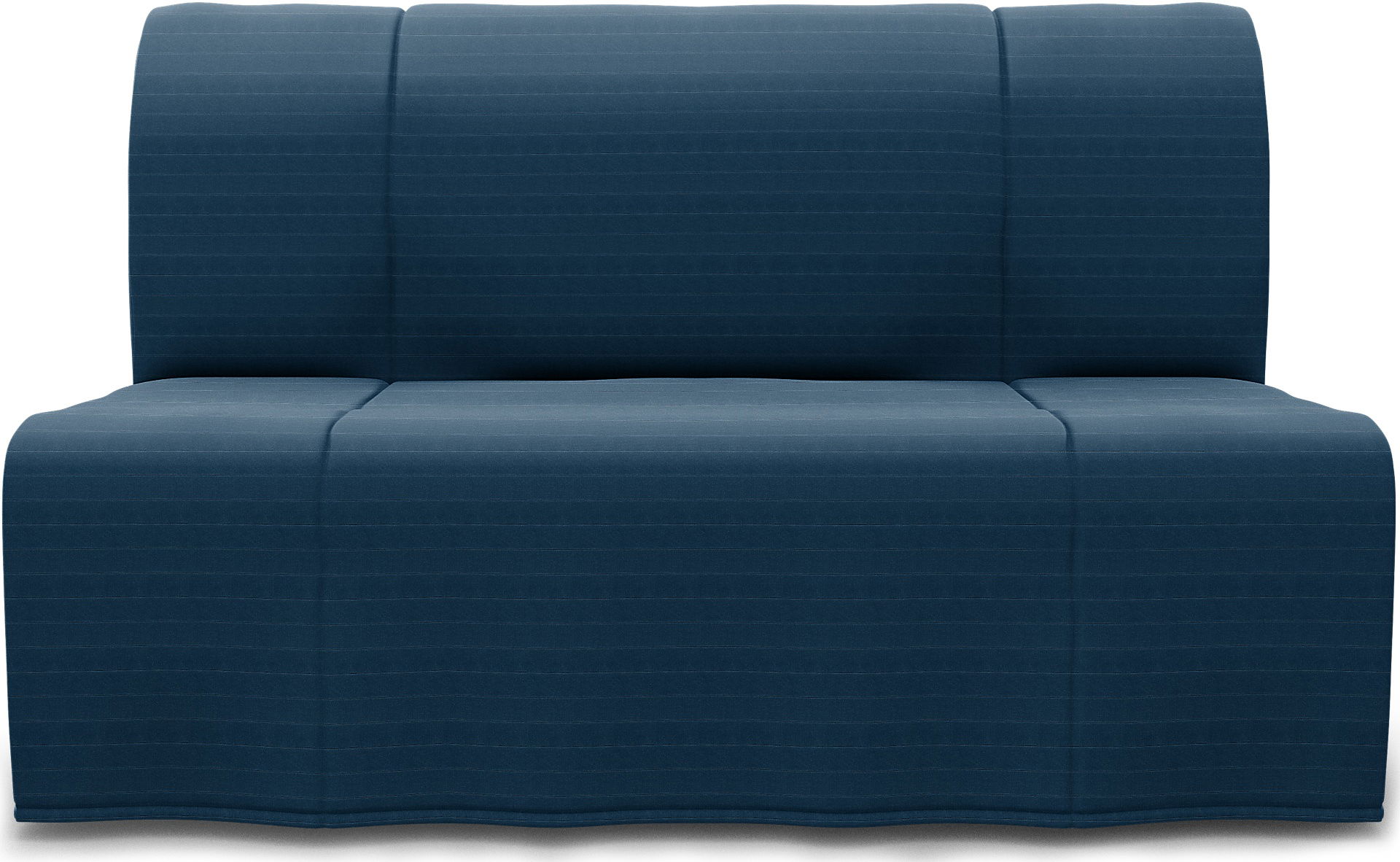 IKEA - Lycksele 2 Seater Bedsofa, Denim Blue, Velvet - Bemz