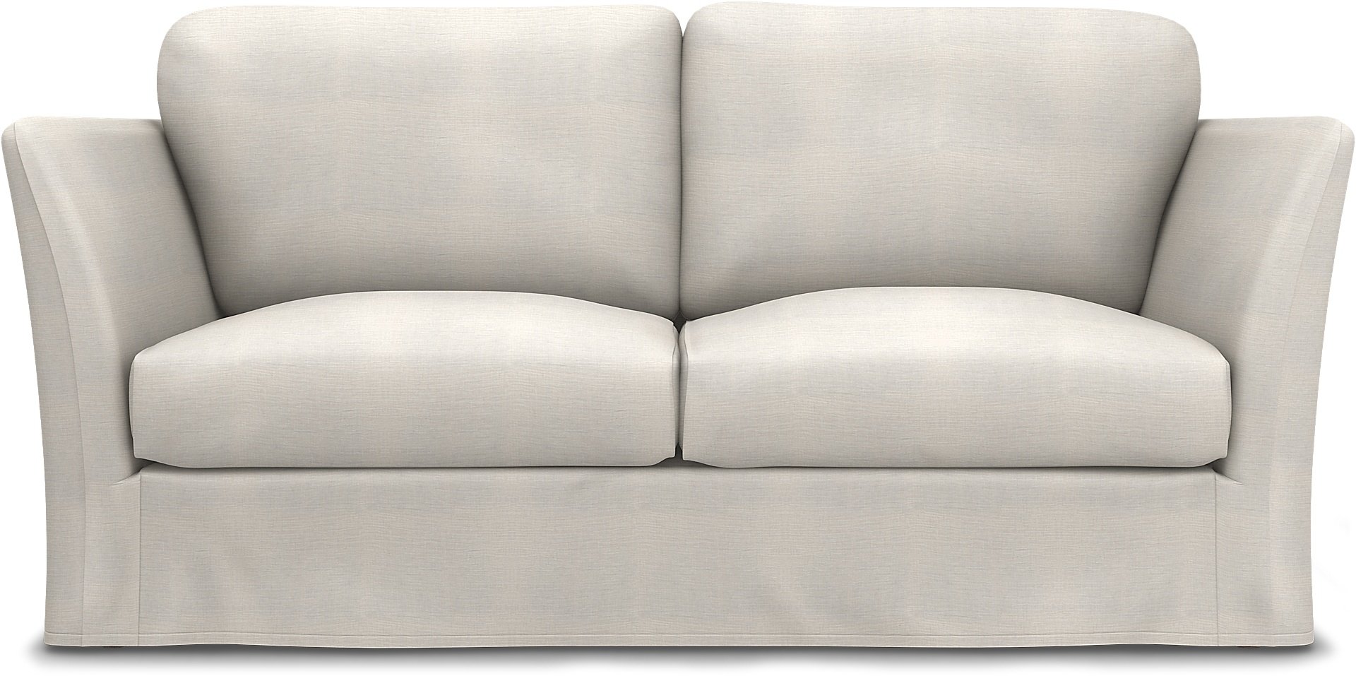 Överdrag till Mio Madison 2-sits soffa med armstödstyp A, Soft White, Linne - Bemz