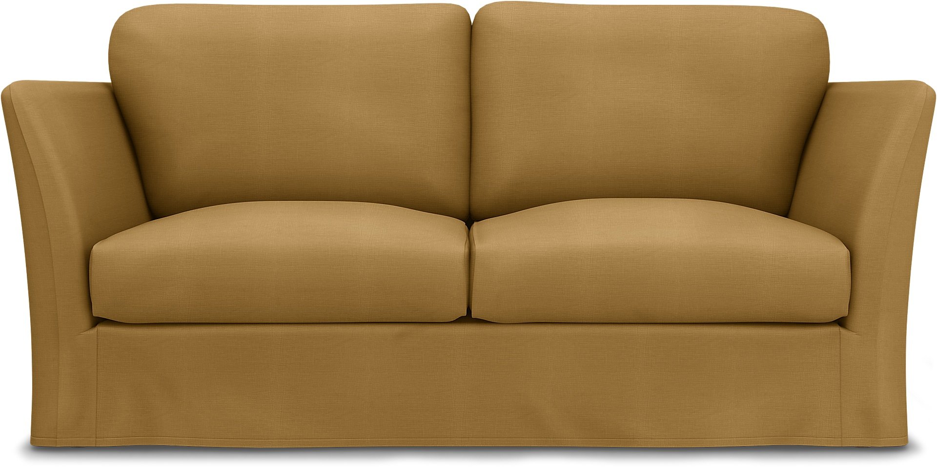 Överdrag till Mio Madison 2-sits soffa med armstödstyp A, Dusty Yellow, Linne - Bemz