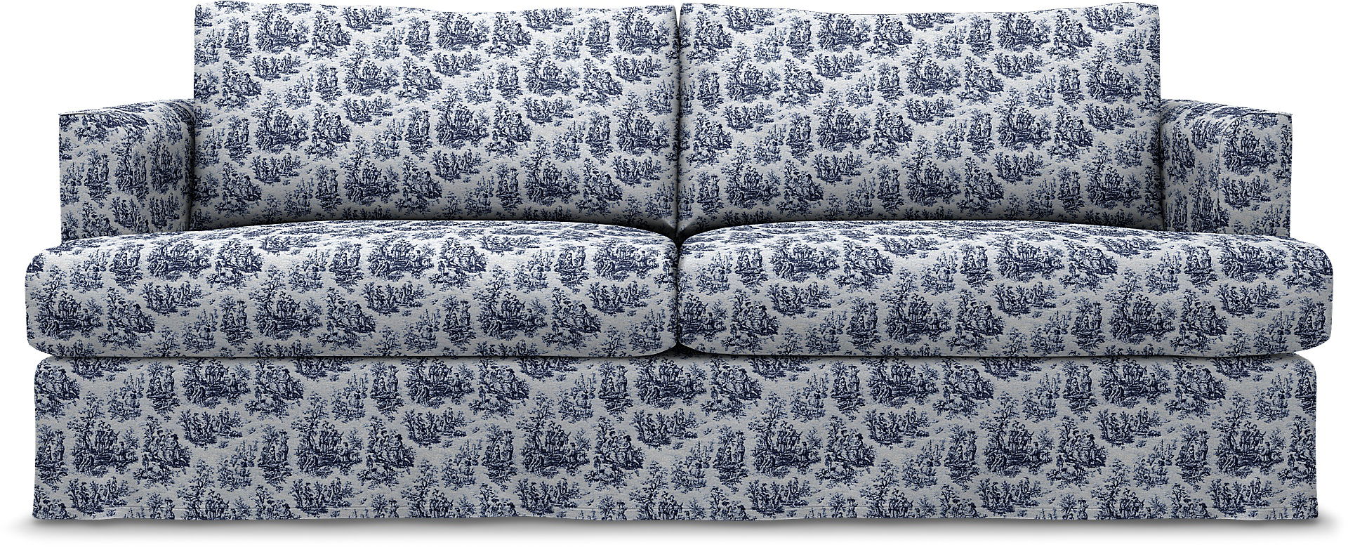 Överdrag till Mio Maison 3-sits soffa, Dark Blue, BOUCLÉ & TEXTUR - Bemz