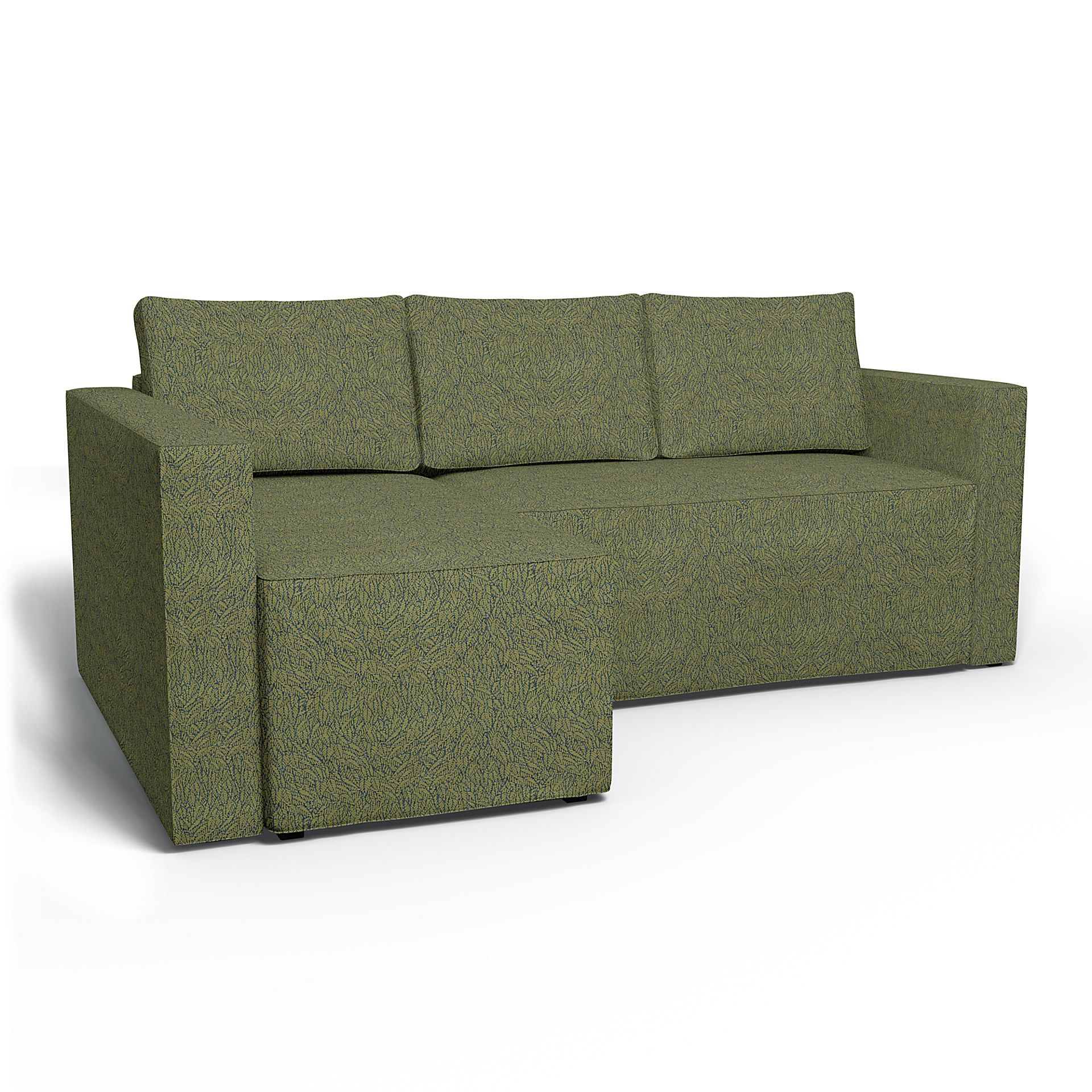 IKEA - Månstad Sofa Bed with Left Chaise Cover, Green, BEMZ NATURE'S PALETTE COLLECTION - Bemz