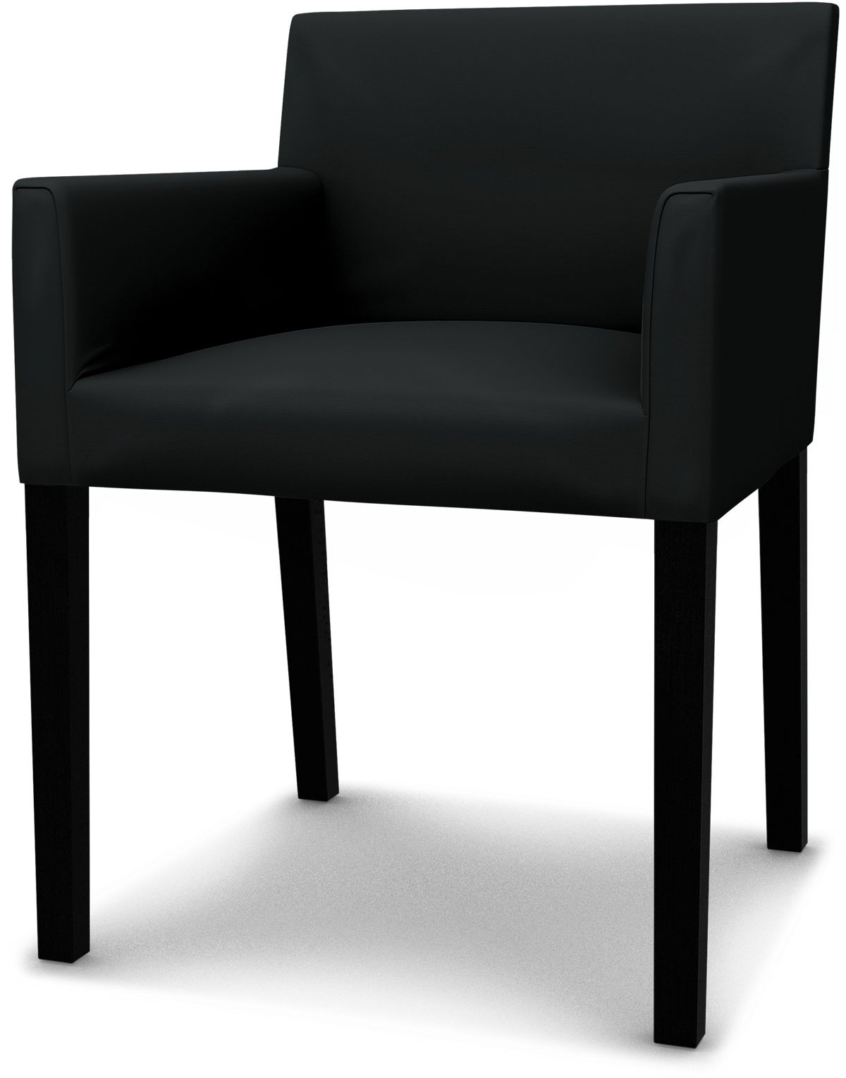 IKEA - Överdrag till Mårenäs stol, Jet Black, Bomull - Bemz