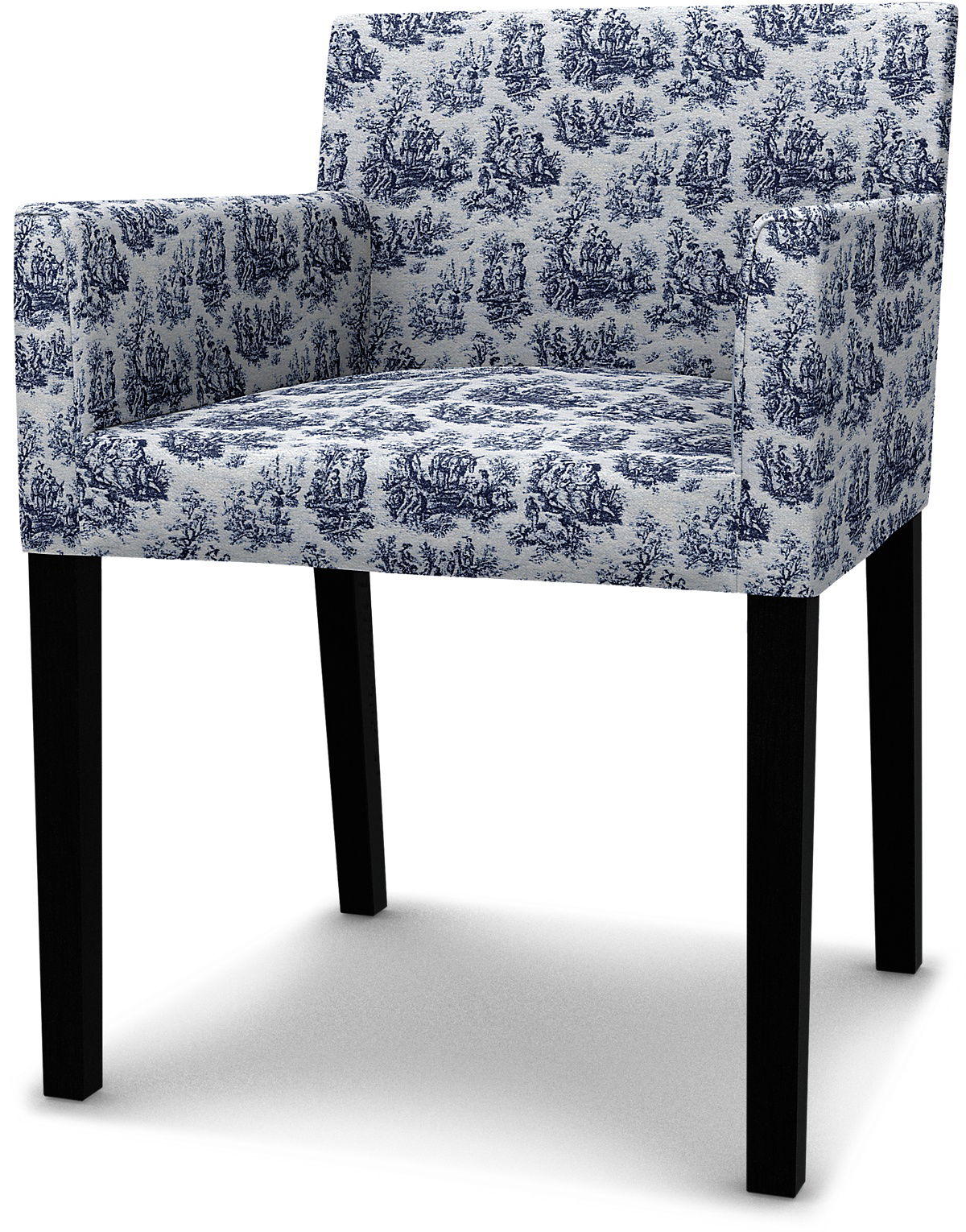 IKEA - Mårenäs Chair, Dark Blue, Bouclé & Texture - Bemz