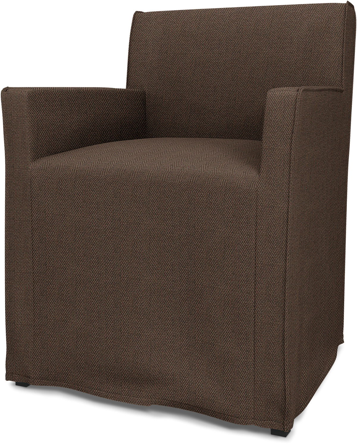 IKEA - Stoel Mårenäs, Loose Fit, Chocolate, BOUCLÉ EN TEXTUUR - Bemz