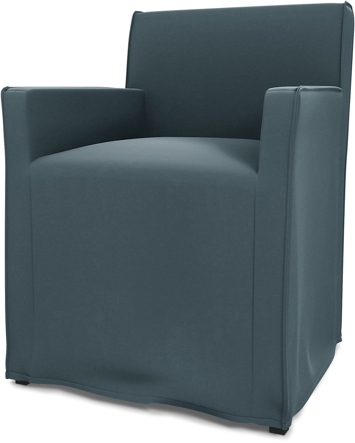 IKEA - Mårenäs Chair Loose Fit, Duck Egg, Velvet - Bemz