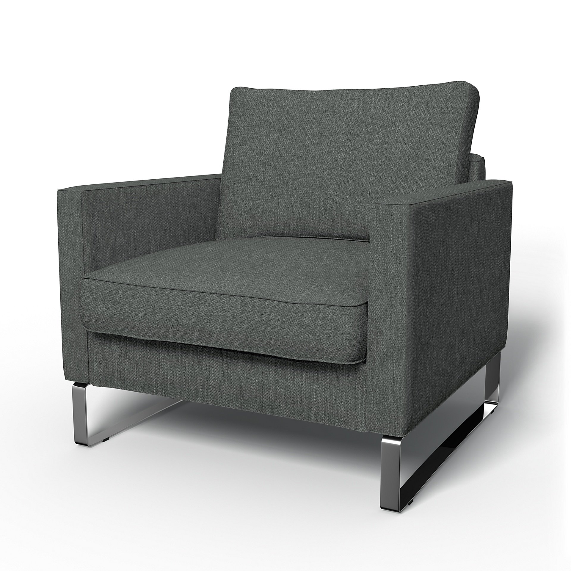 IKEA - Mellby Armchair Cover, Laurel, Boucle & Texture - Bemz