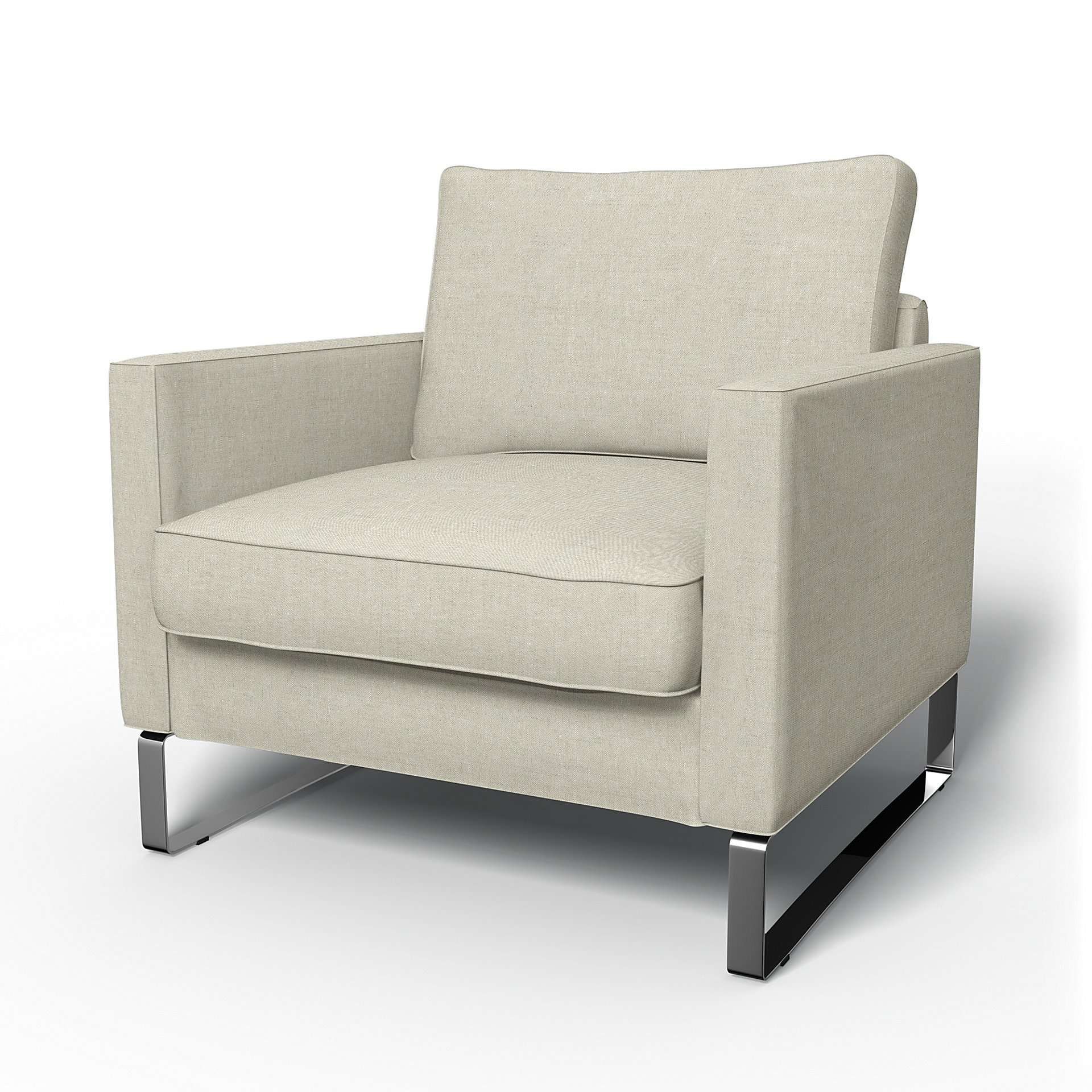 IKEA - Mellby Armchair Cover, Natural, Linen - Bemz