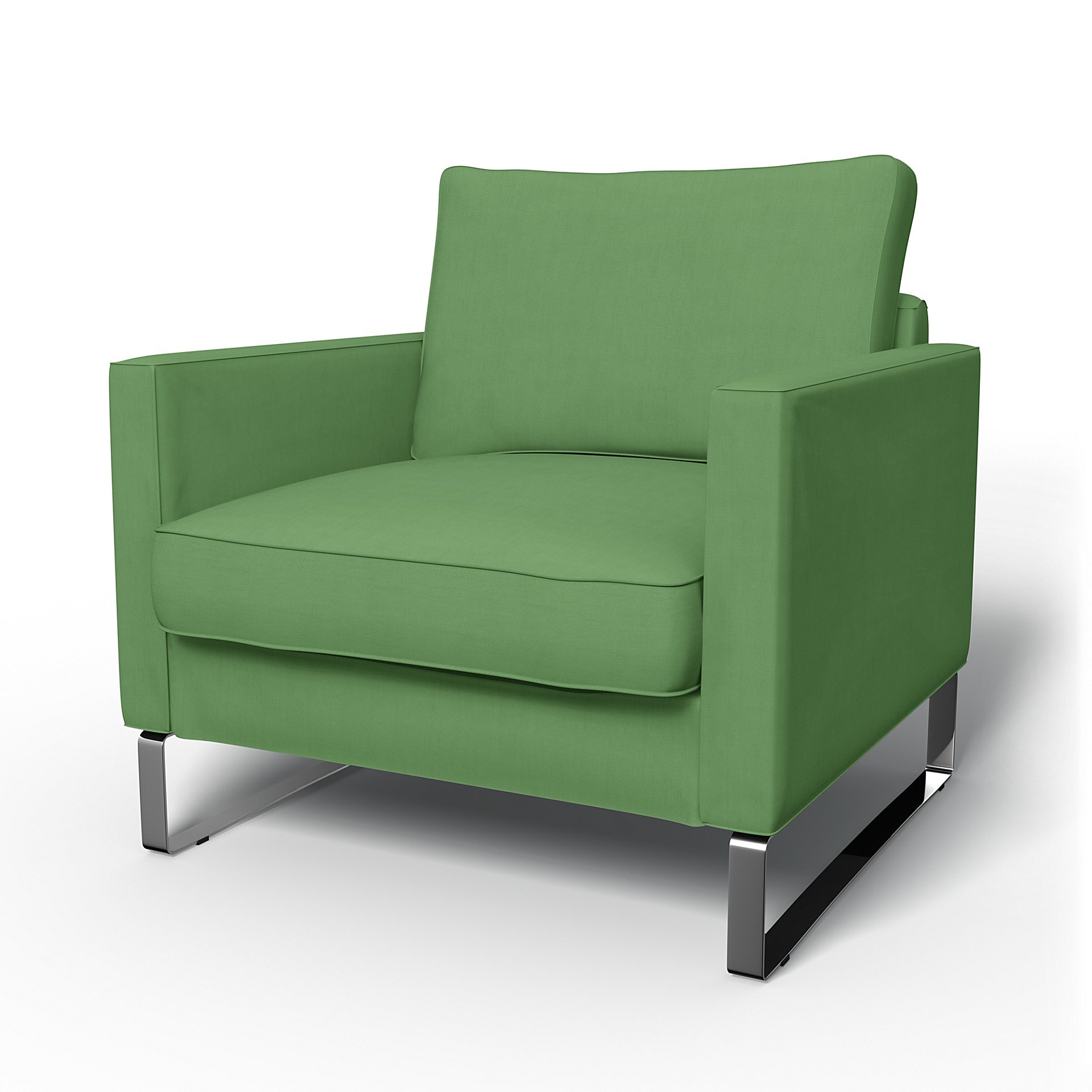 IKEA - Mellby Armchair Cover, Apple Green, Linen - Bemz