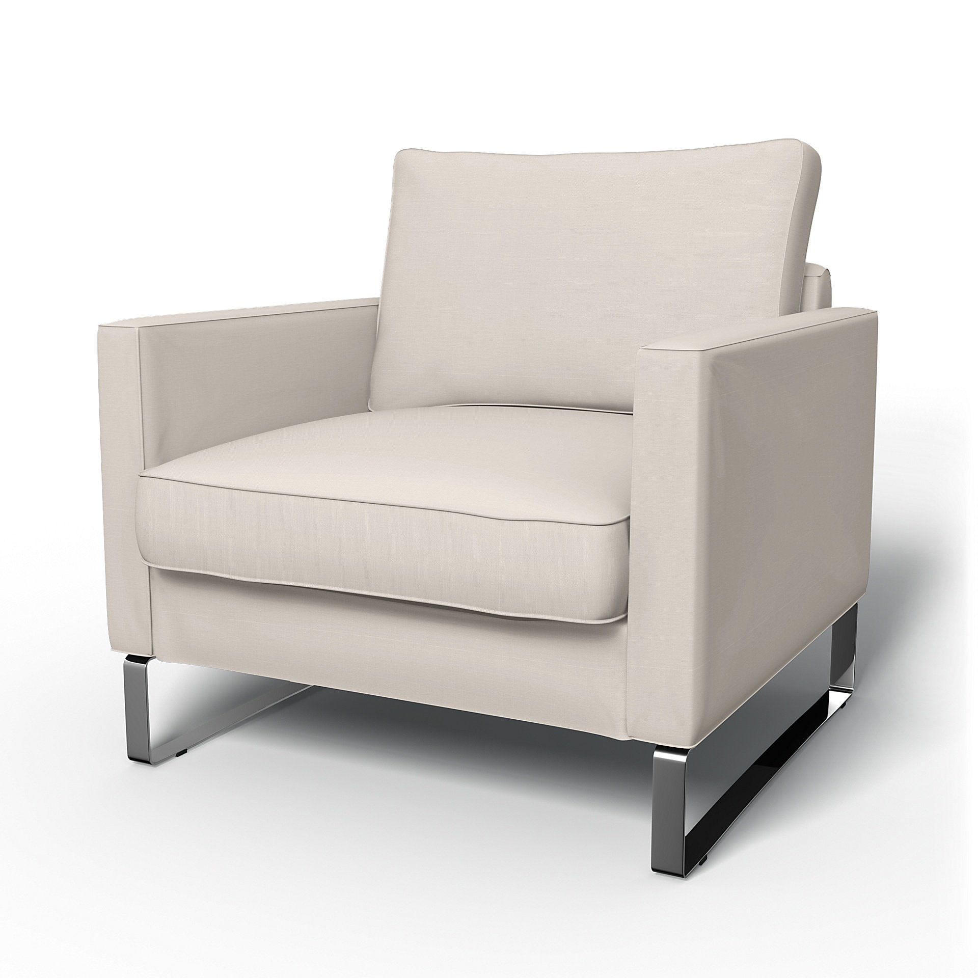 IKEA - Mellby Armchair Cover, Soft White, Cotton - Bemz