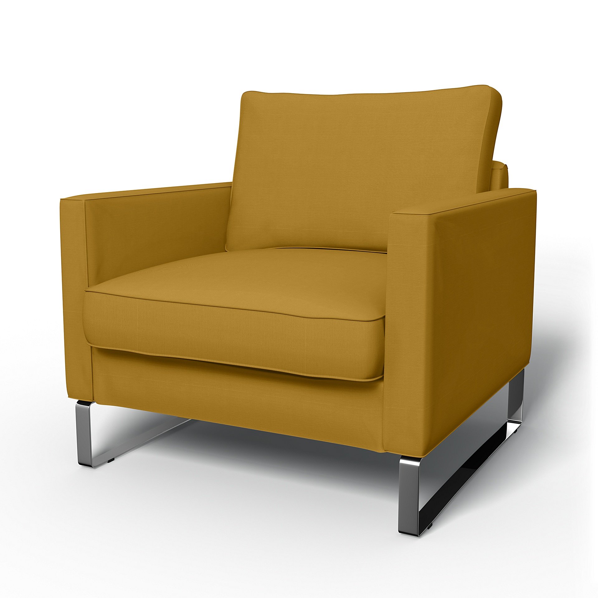 IKEA - Mellby Armchair Cover, Honey Mustard, Cotton - Bemz