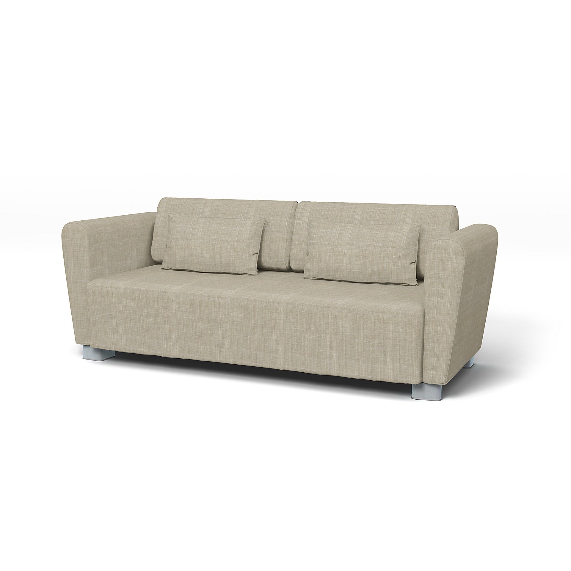 IKEA - Mysinge 2 Seater Sofa Cover, Sand Beige, Boucle & Texture - Bemz