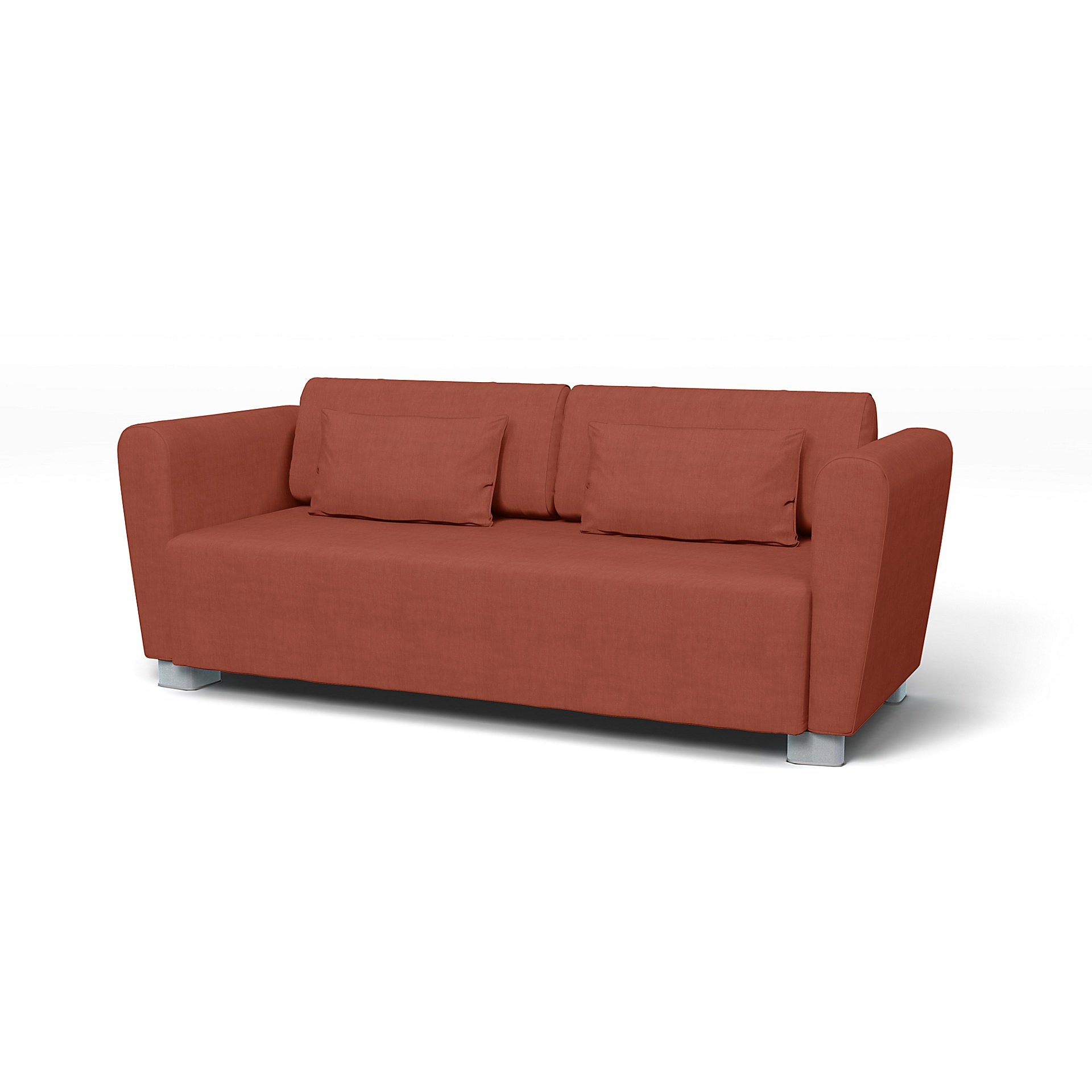 IKEA - Mysinge 2 Seater Sofa Cover, Terracotta, Linen - Bemz