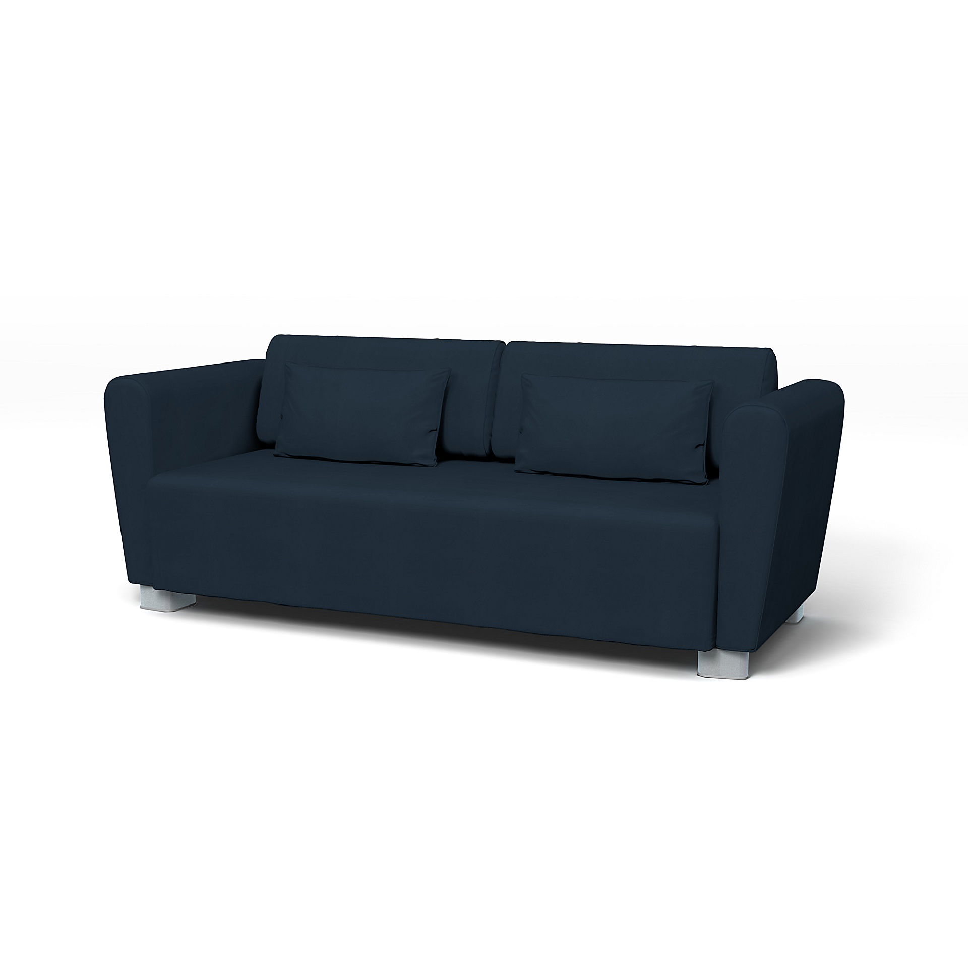 IKEA - Mysinge 2 Seater Sofa Cover, Navy Blue, Cotton - Bemz