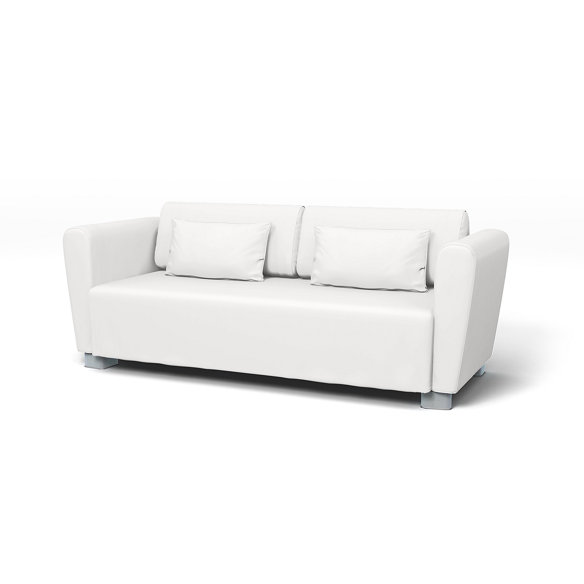 IKEA - Mysinge 2 Seater Sofa Cover, Absolute White, Cotton - Bemz
