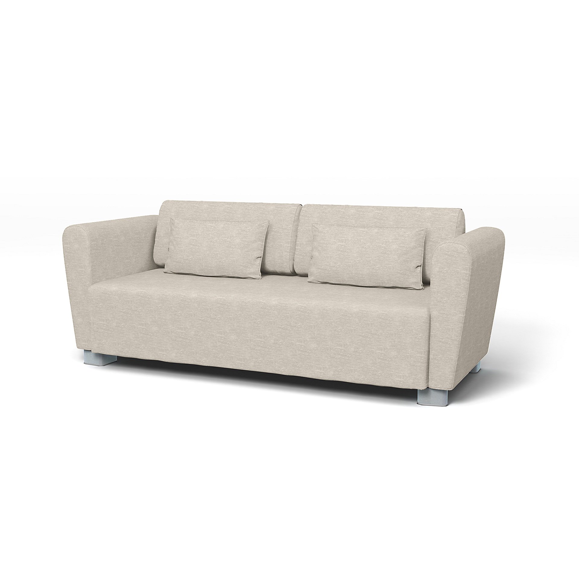 IKEA - Mysinge 2 Seater Sofa Cover, Natural White, Velvet - Bemz