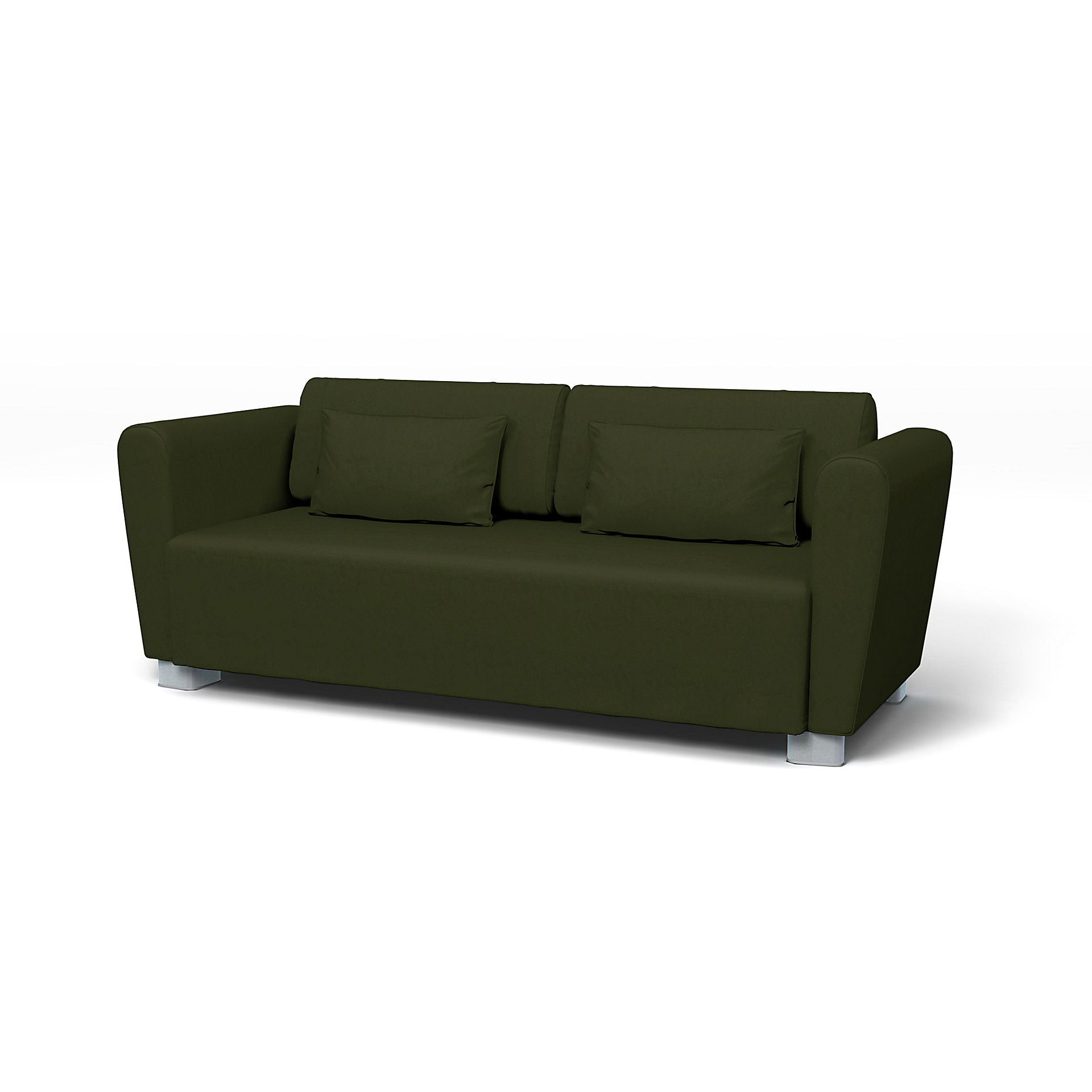 IKEA - Mysinge 2 Seater Sofa Cover, Moss, Velvet - Bemz