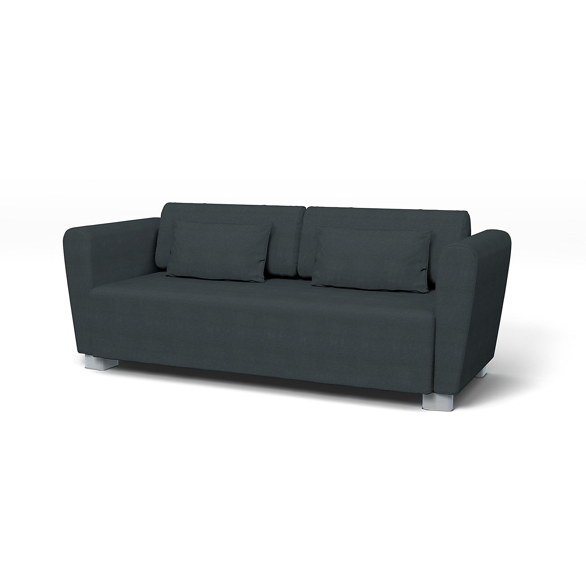 IKEA - Mysinge 2 Seater Sofa Cover, Graphite Grey, Linen - Bemz