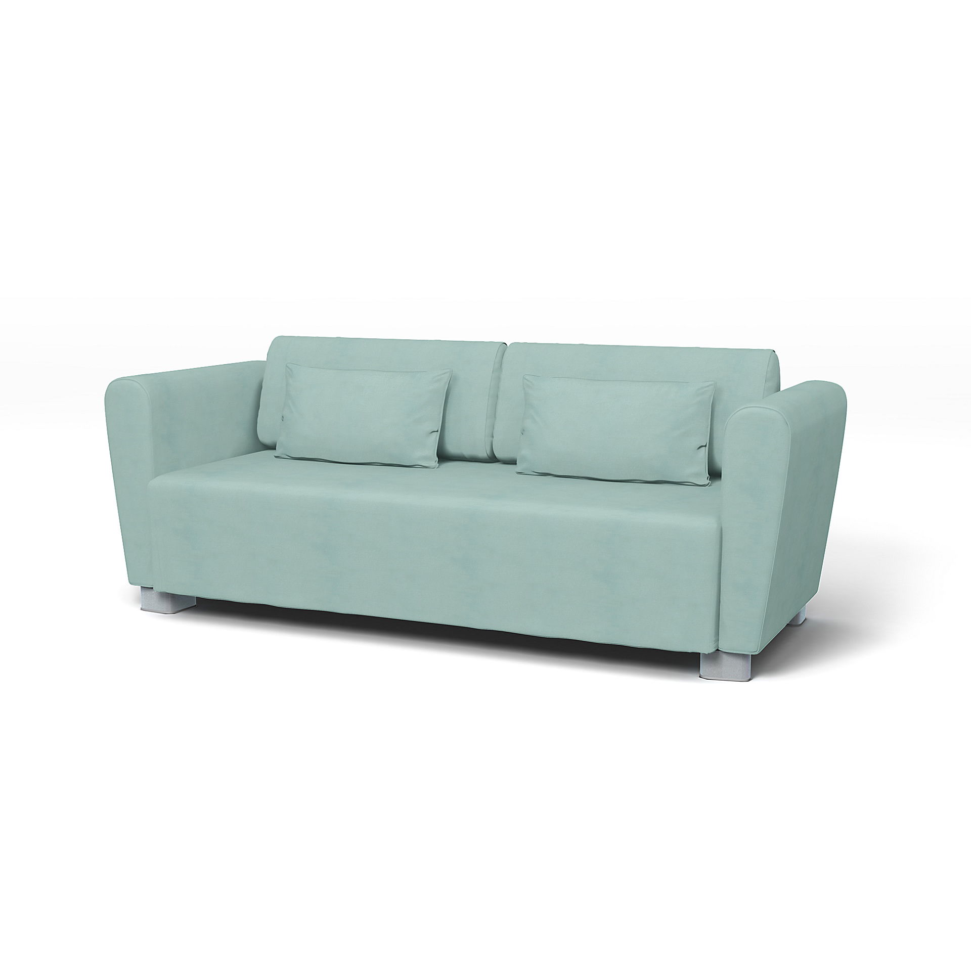IKEA - Mysinge 2 Seater Sofa Cover, Mineral Blue, Linen - Bemz