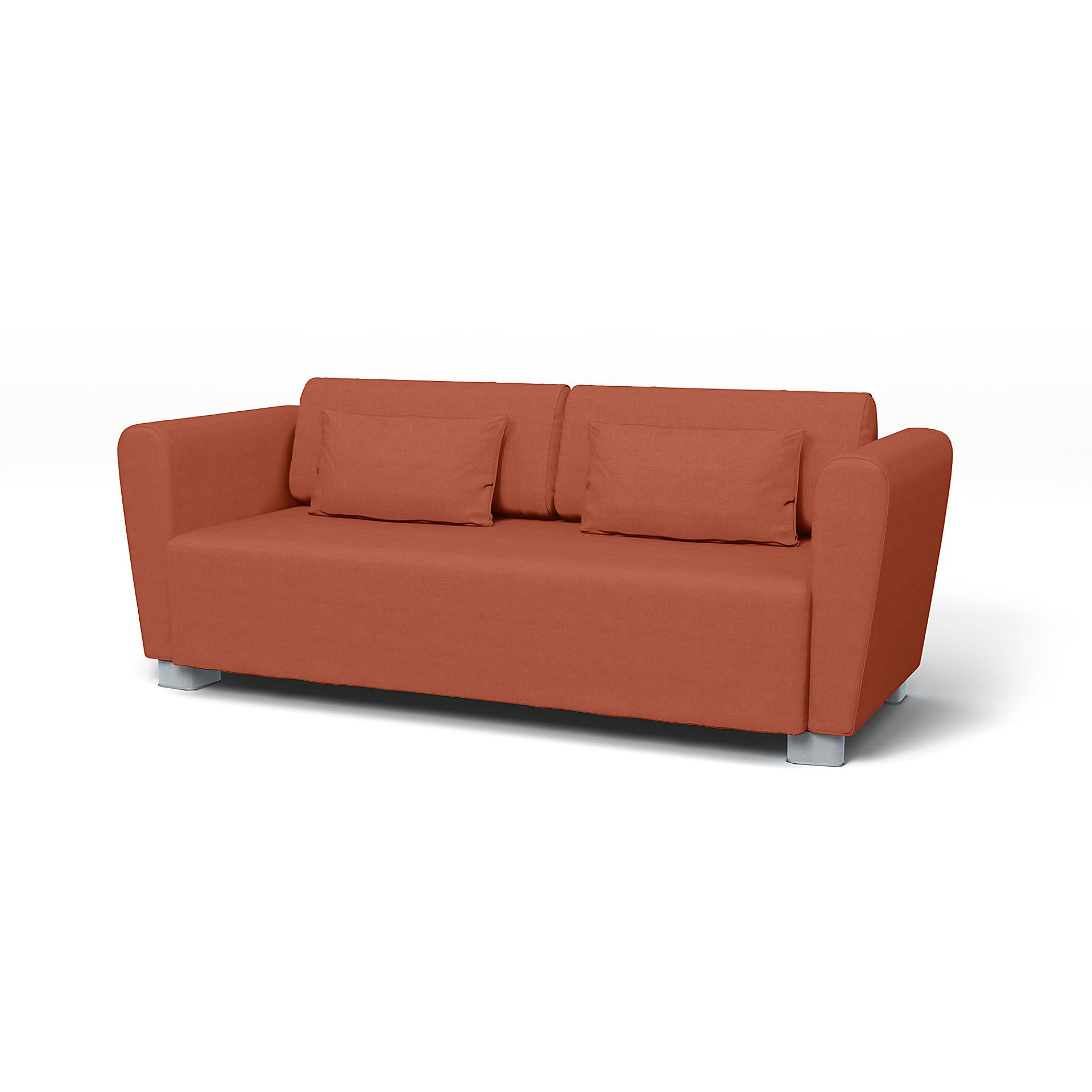 IKEA - Mysinge 2 Seater Sofa Cover, Burnt Orange, Linen - Bemz